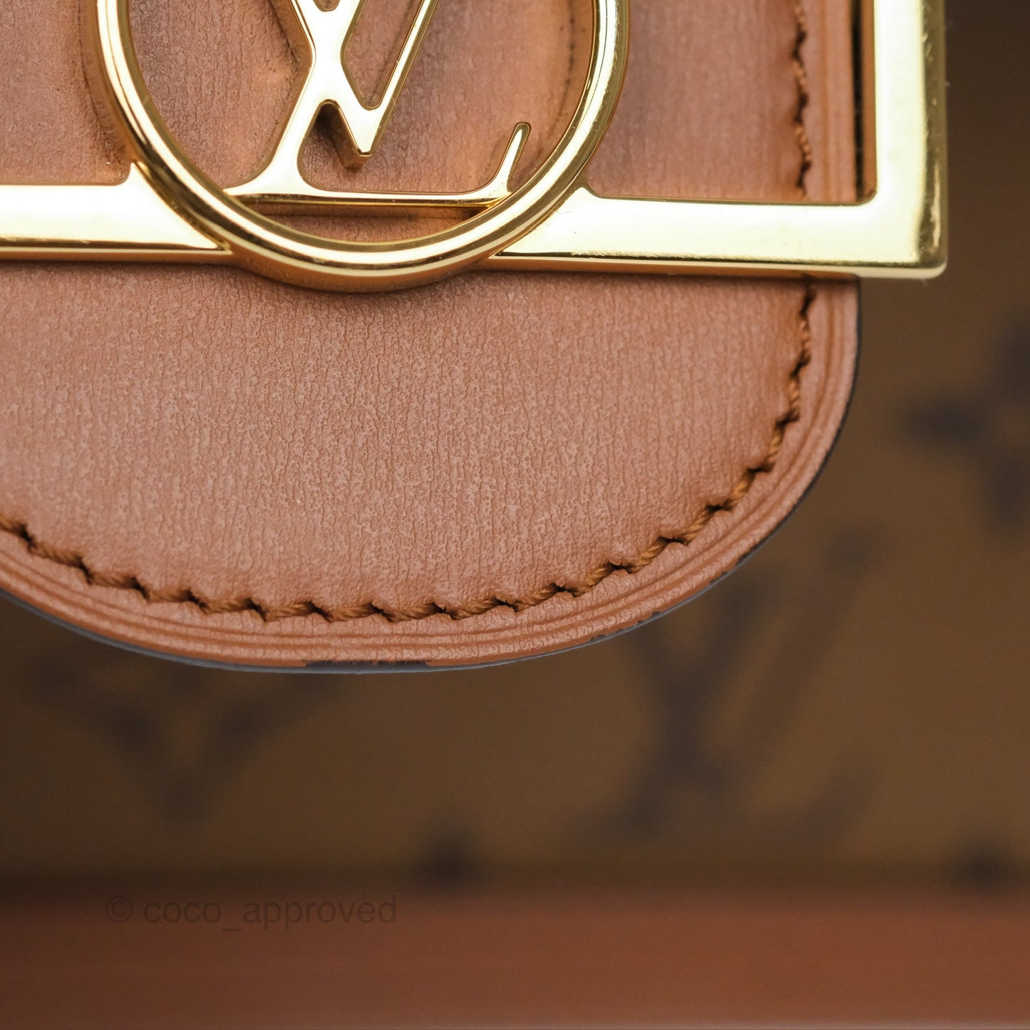 Louis Vuitton Mini Dauphine Monogram Tan Calfskin