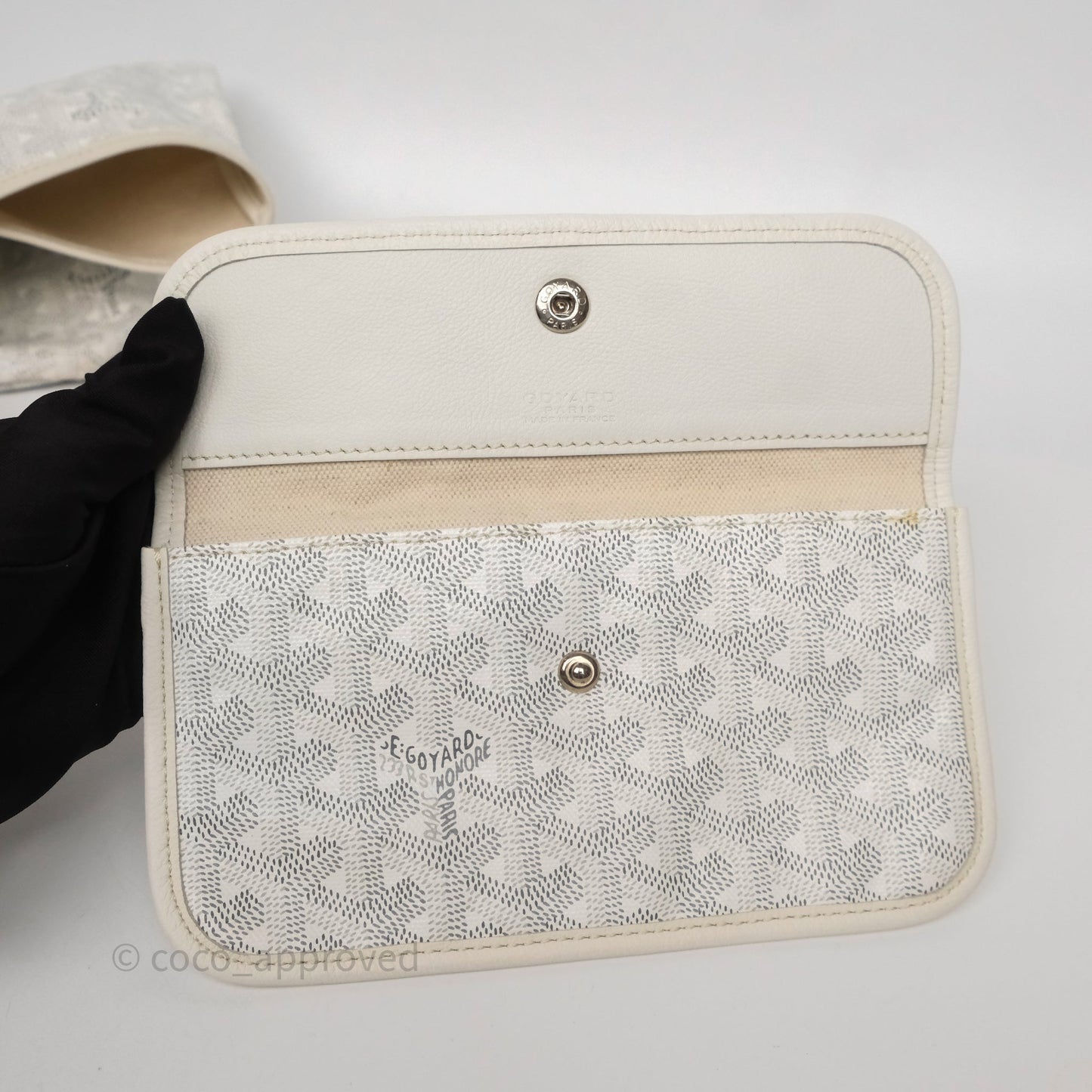 Goyard St Louis Tote PM White