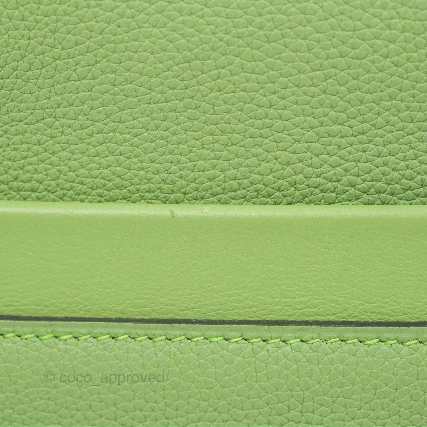 Hermès 24/24 29 Vert Criquet/Bamboo Evercolor/Swift Palladium Hardware