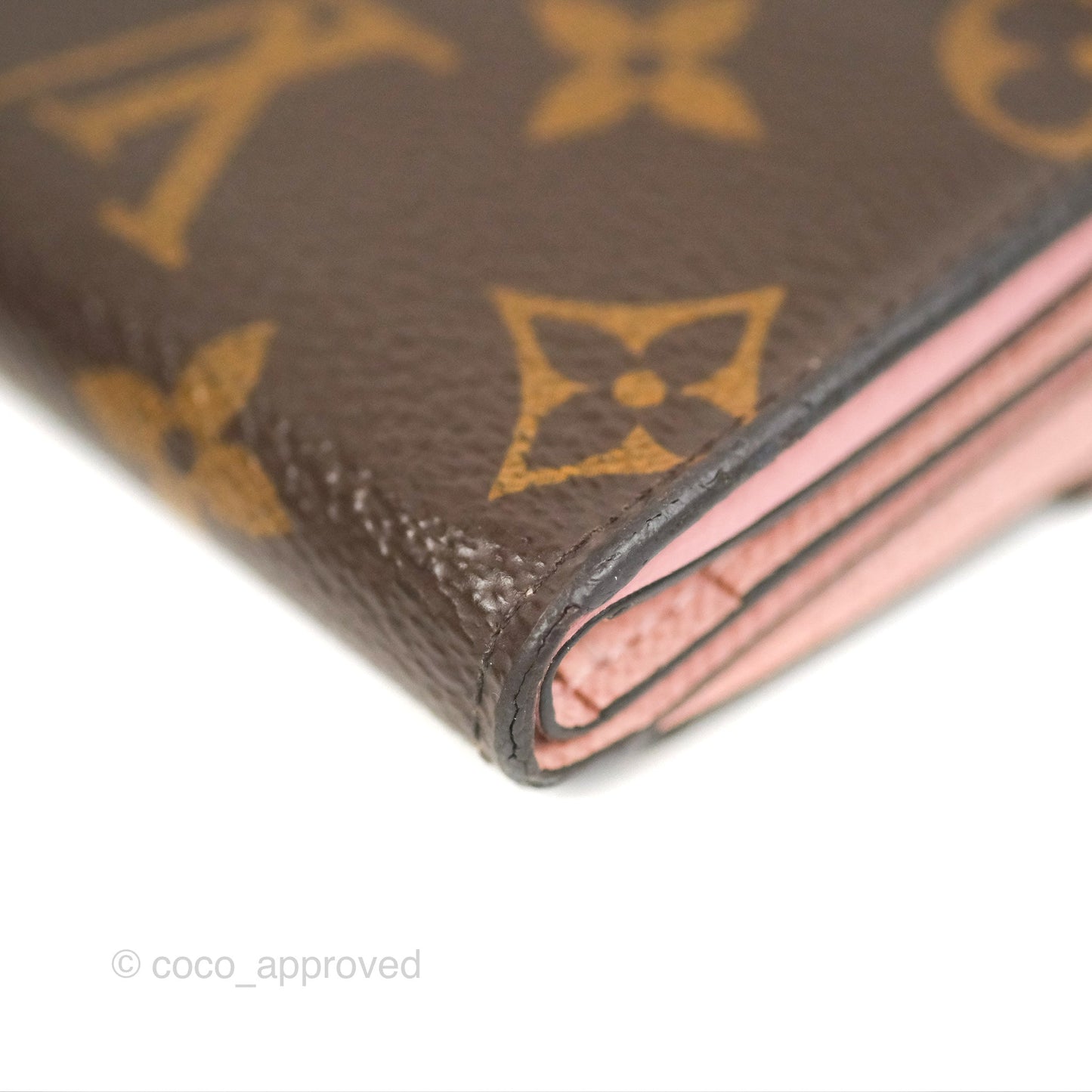 Louis Vuitton Zoé Wallet Rose Monogram Canvas