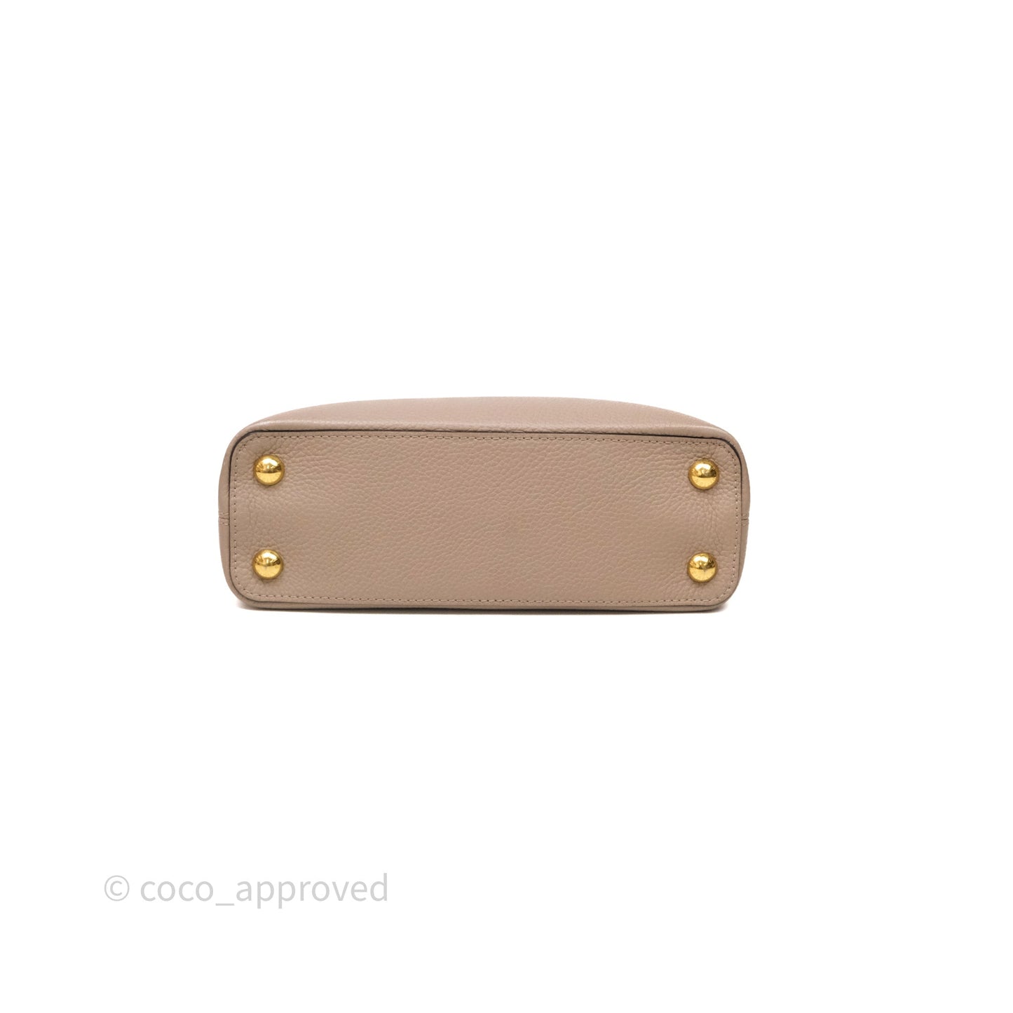 Louis Vuitton Taurillon Capucines BB Galet