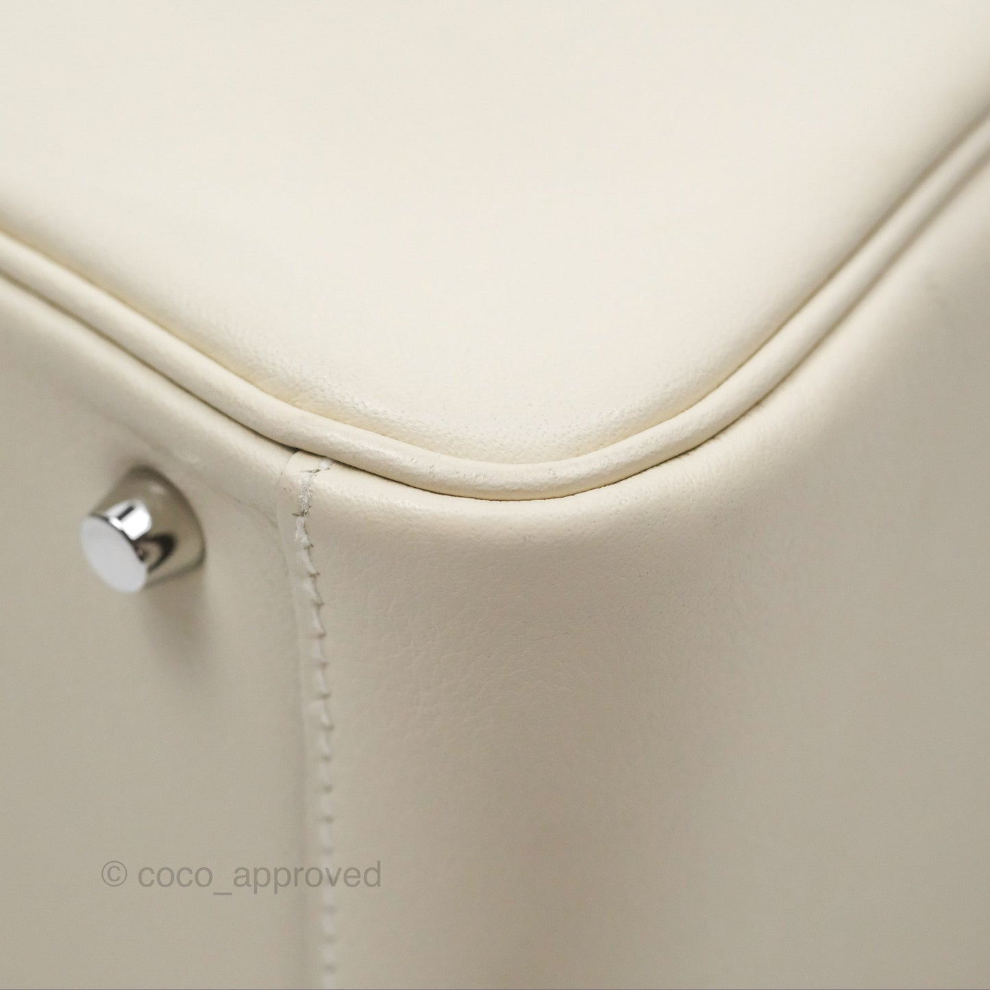 Hermès Mini Lindy 20 Nata I2/ Lime 9R Swift Palladium Hardware