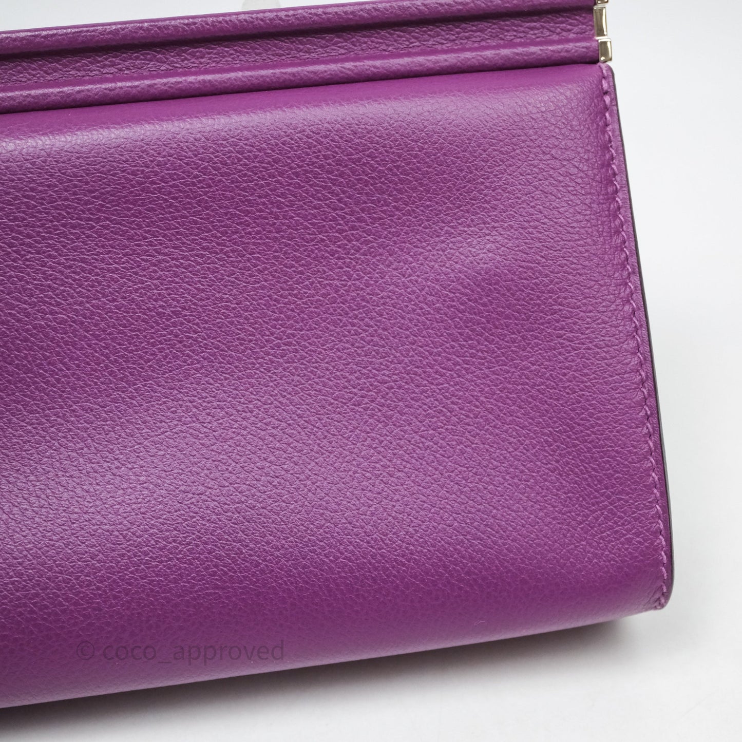 Hermes Clic H Bag Anemone P9 Veau Evercolor Palladium Hardware
