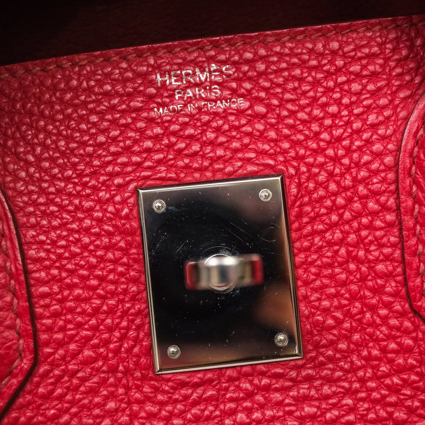 Hermès Birkin 30 Rouge Togo Palladium Hardware