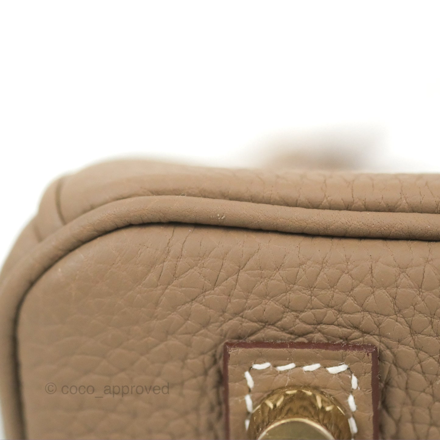 Hermes Birkin 25 Retourne Etoupe 18 Togo Gold Hardware