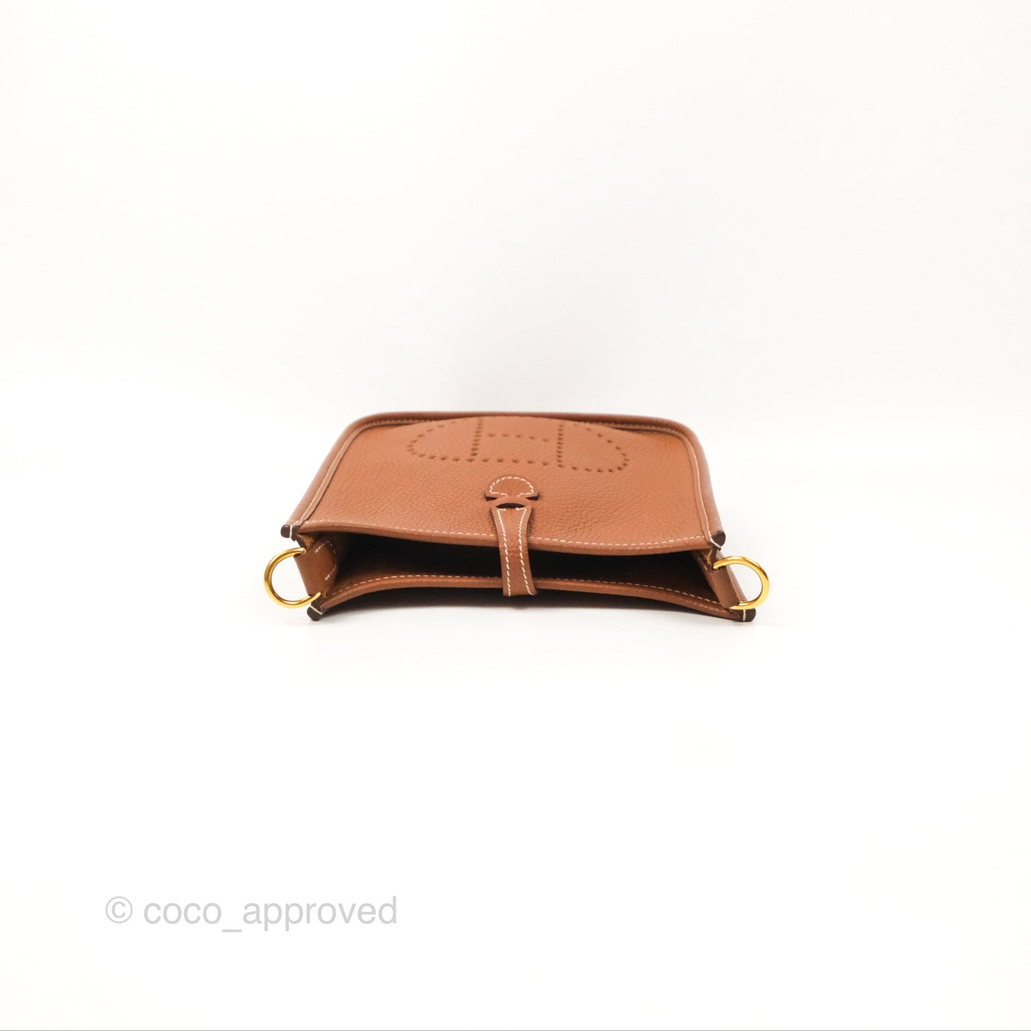 Hermès Mini Evelyne 16 Gold Clemence Gold Hardware