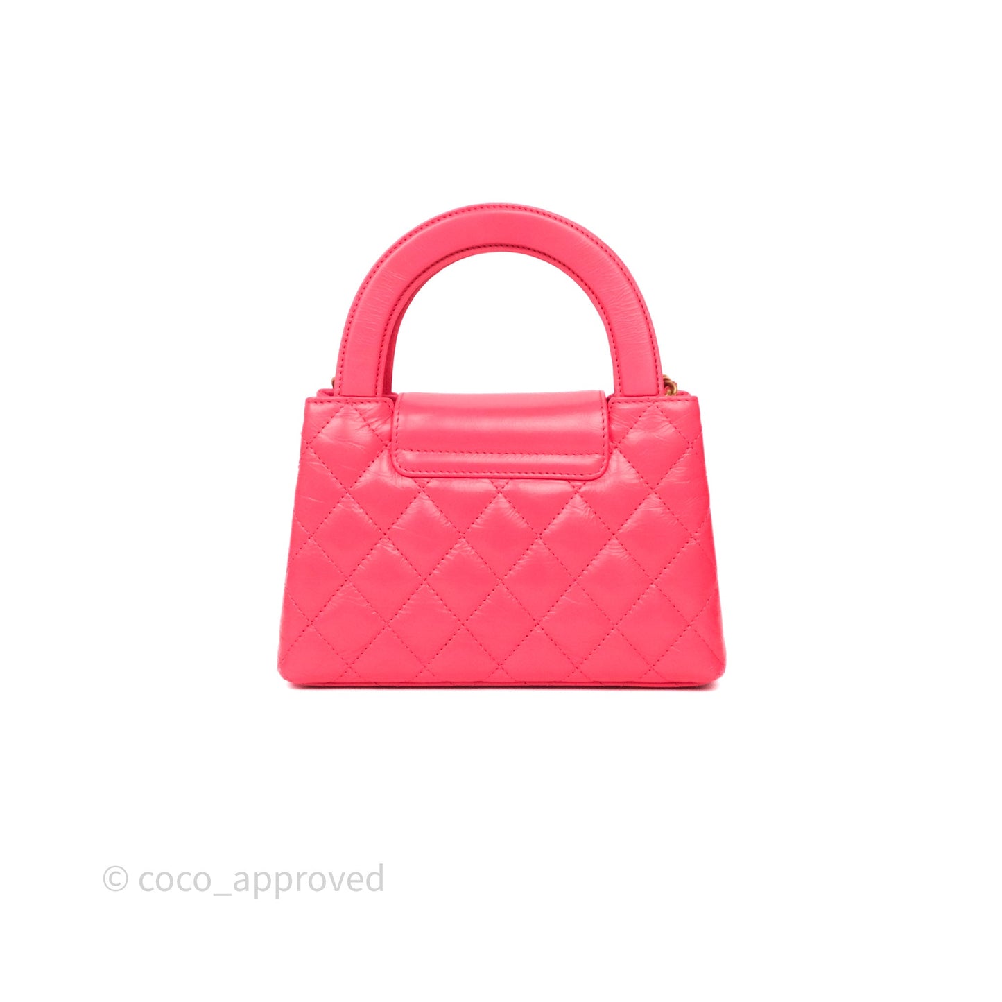Chanel Kelly Bag Pink Shiny Calfskin Aged Gold Hardware