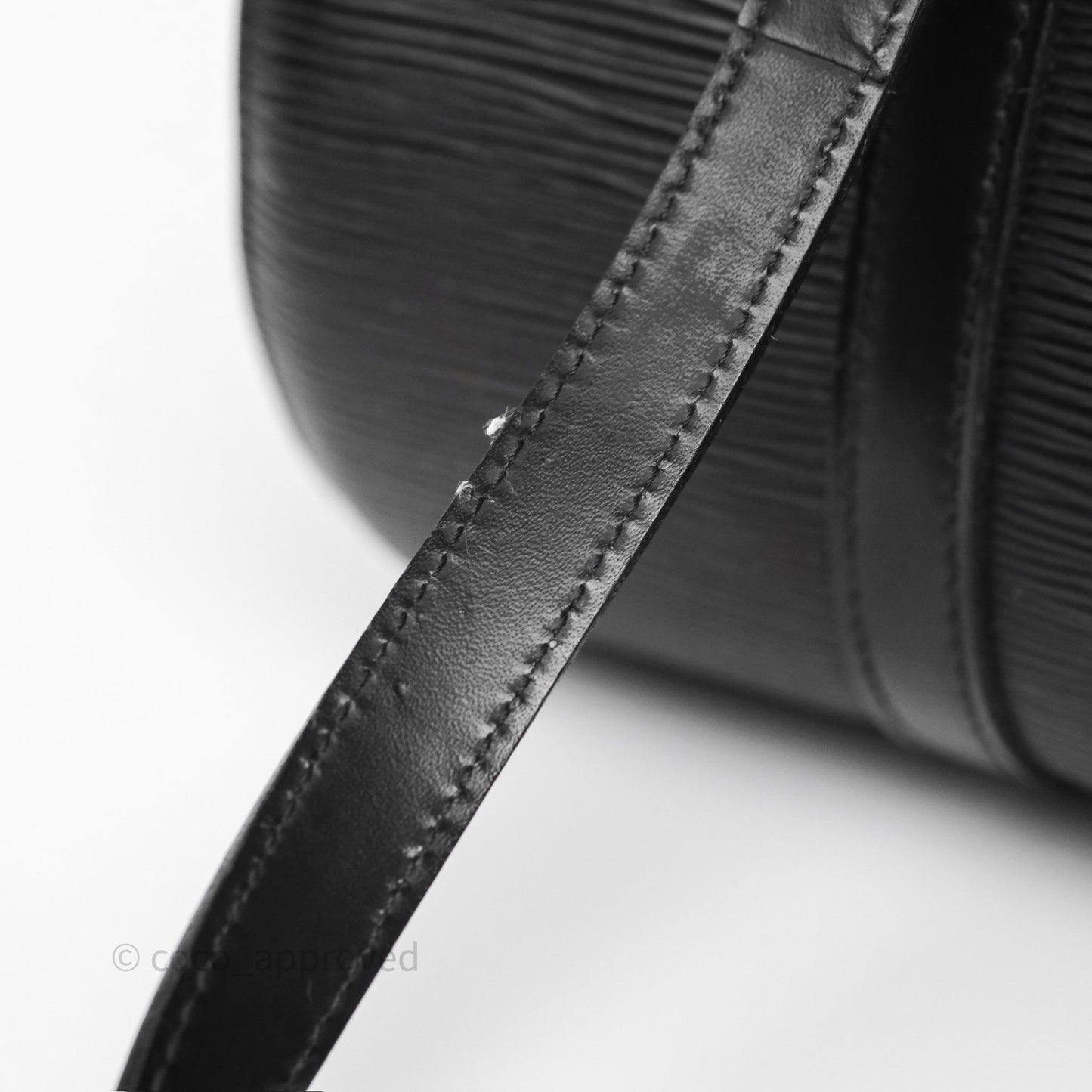 Louis Vuitton Epi Soufflot Bag Black Gold Hardware