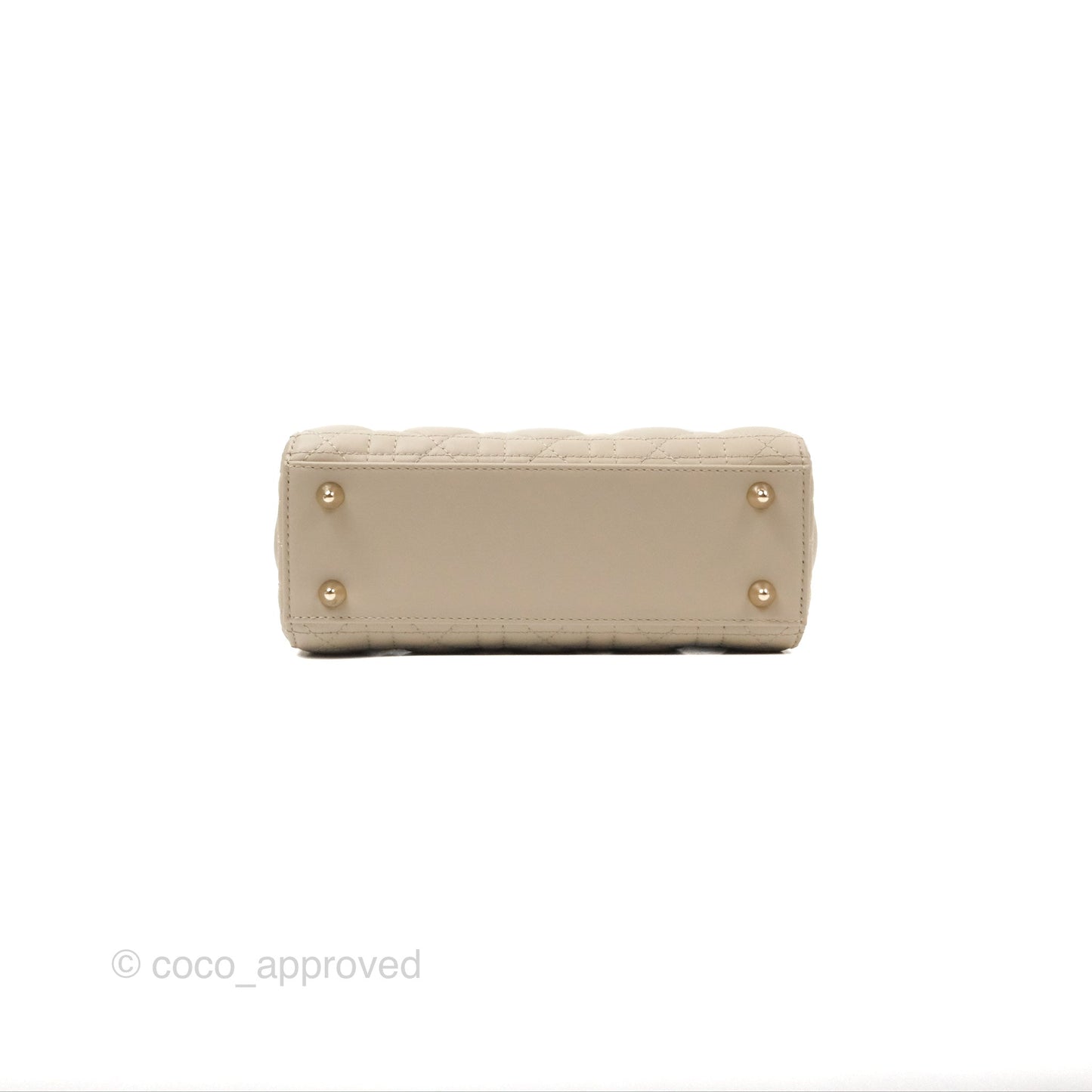 Christian Dior My ABCDior Lady Dior Beige Matte Lambskin Gold Hardware