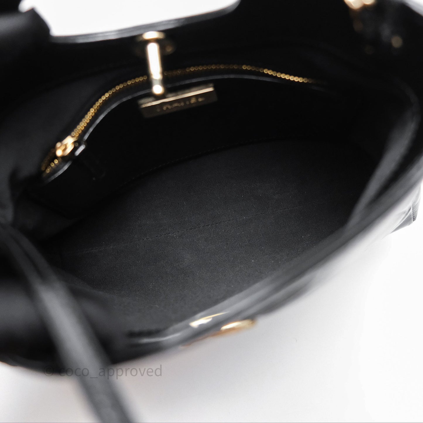Chanel 31 Mini Black Shiny Lambskin Gold Hardware