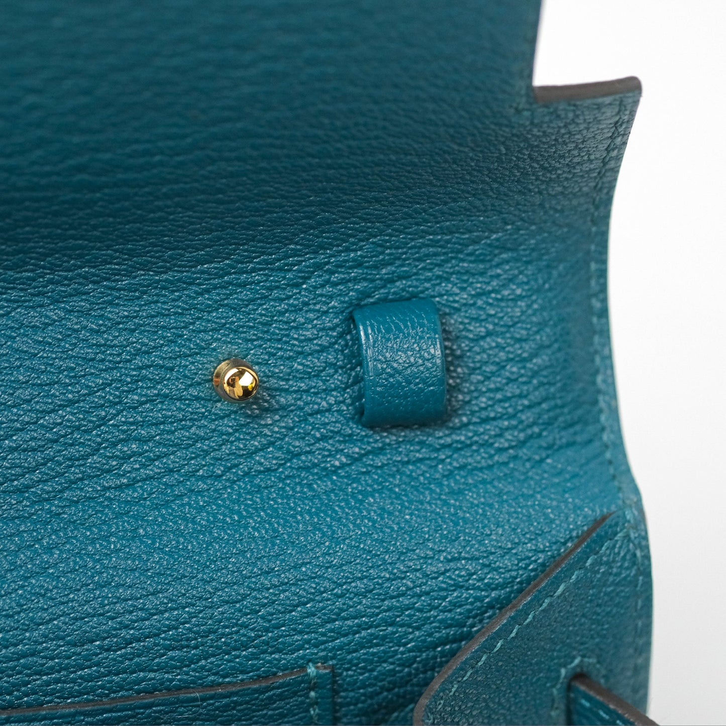 Hermès Kelly To Go Wallet Vert Bosphore Chevre Mysore Gold Hardware