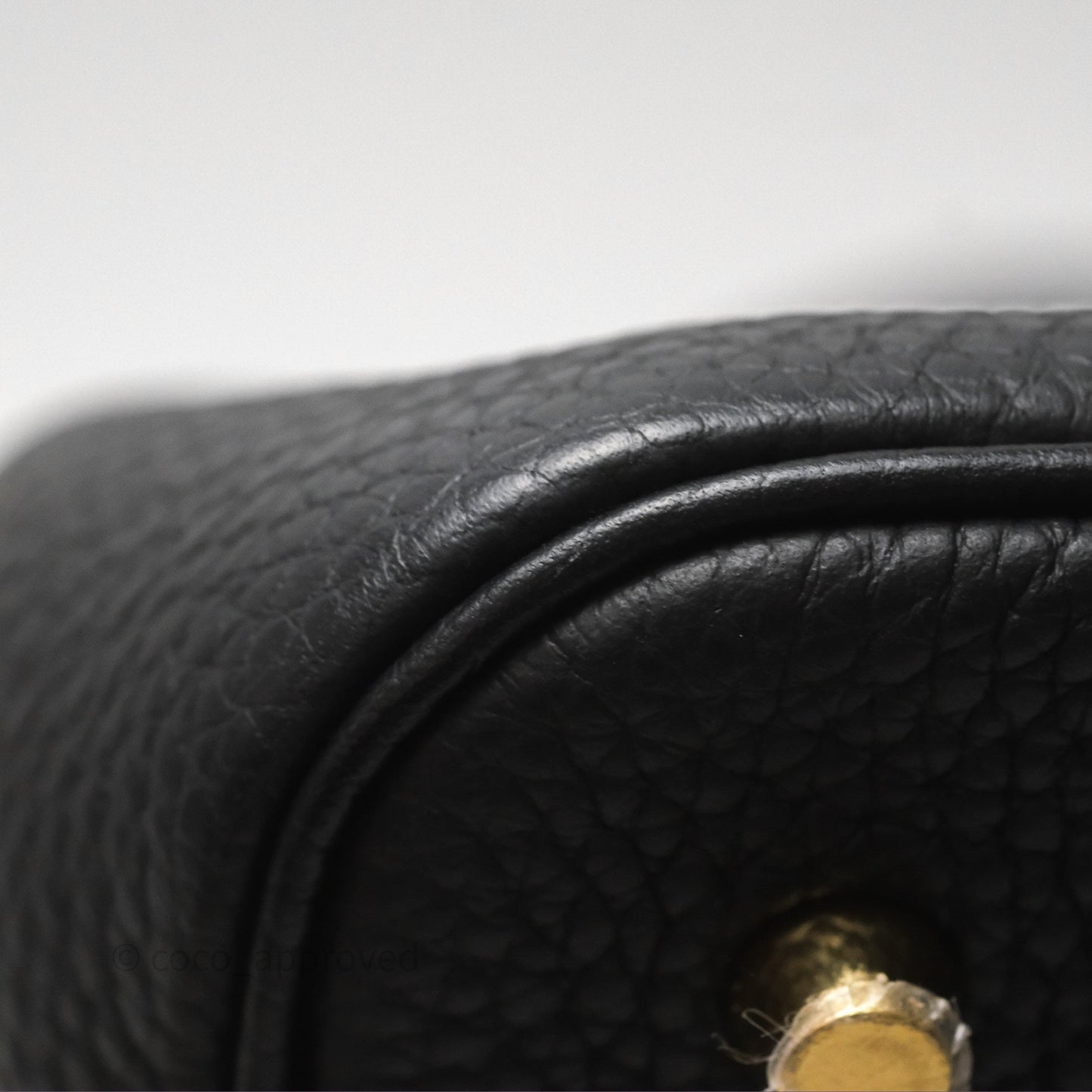 Hermès Picotin 22 Noir 89 Clemence Gold Hardware