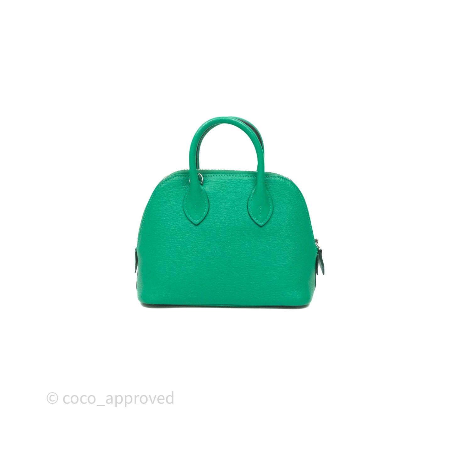Hermès Bolide Mini 1923 Menthe 6W Chèvre Mysore Palladium Hardware