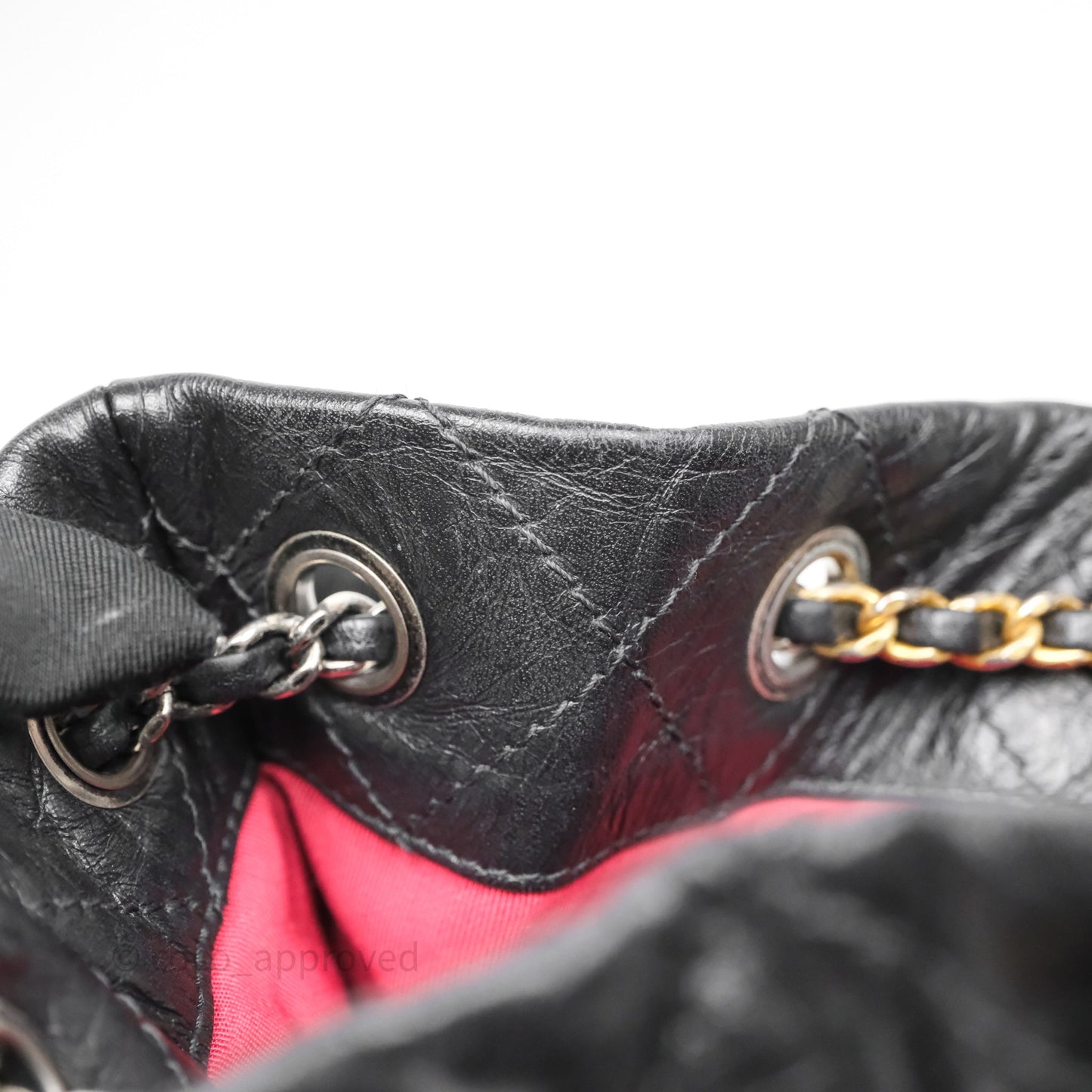 Chanel Small Gabrielle Backpack Black Aged Calfskin