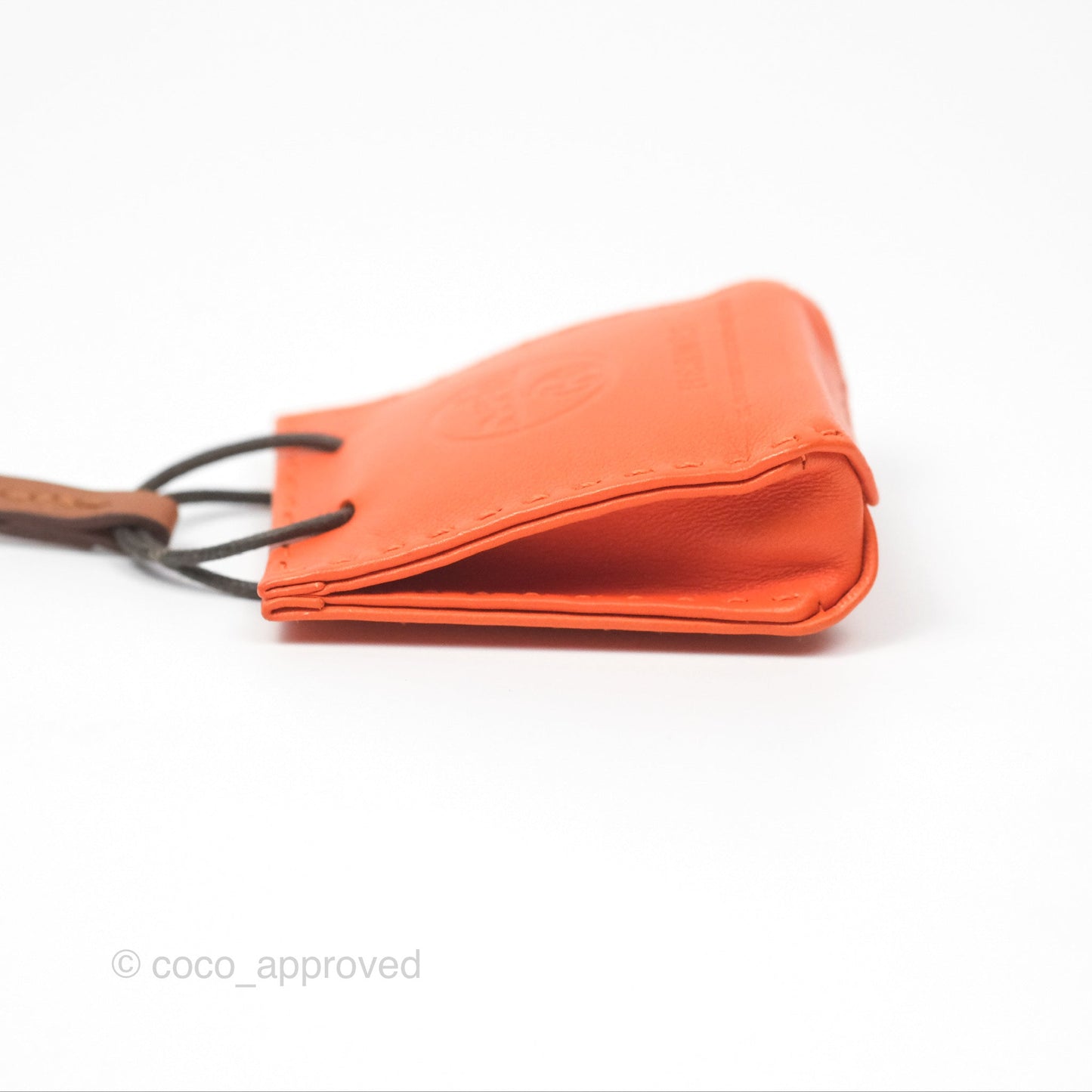 Hermès Orange Shopping Bag Charm