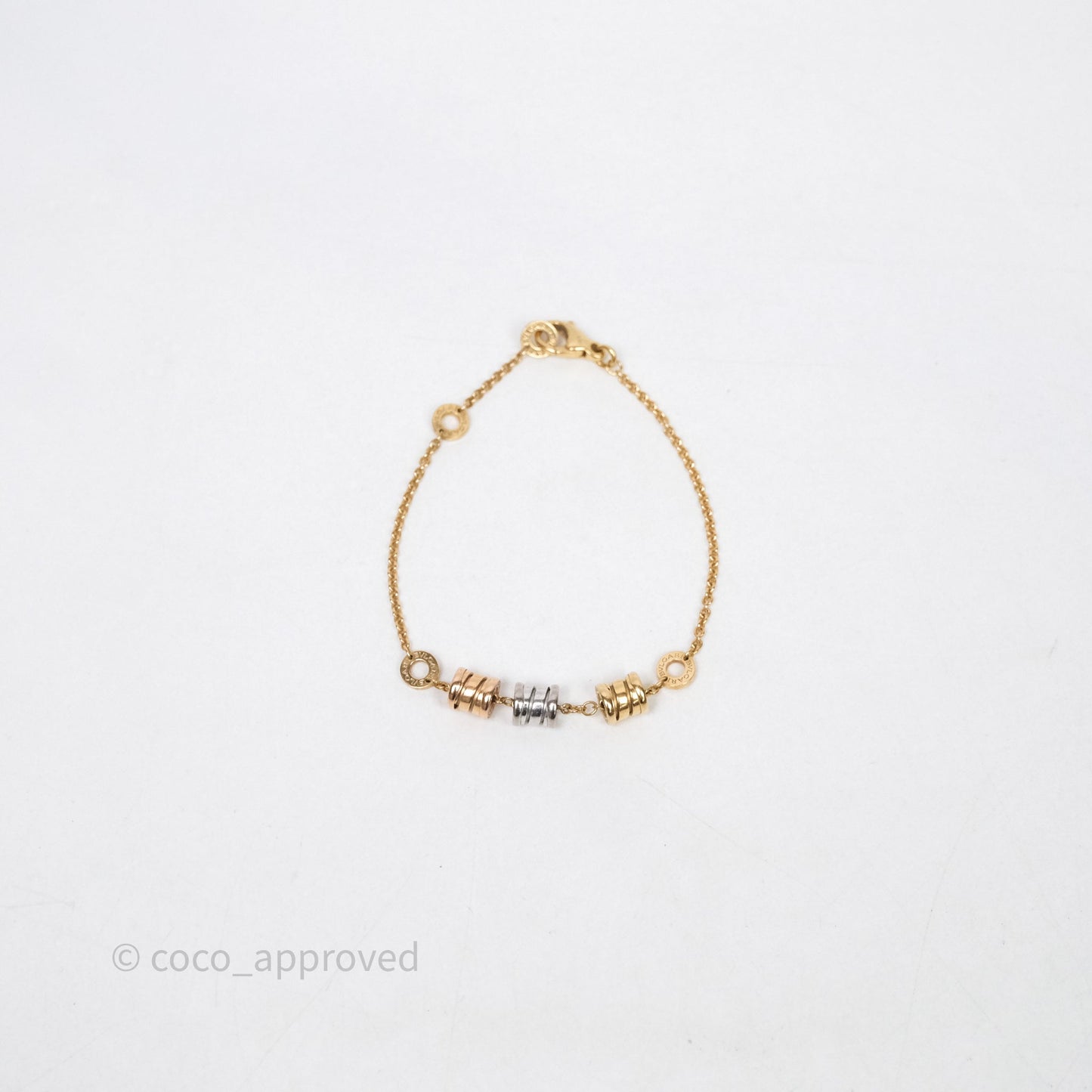 Bvlgari B.Zero1 18k Three Tone Gold Bracelet