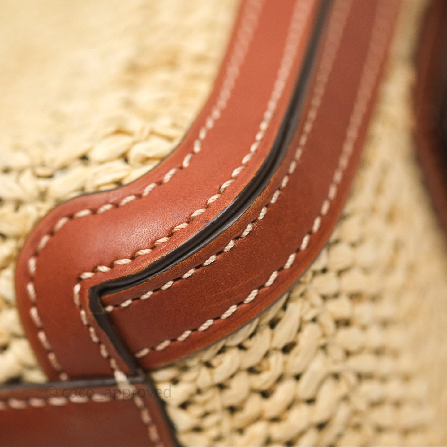 Delvaux Cool Box MM Bohème Raffia Brown