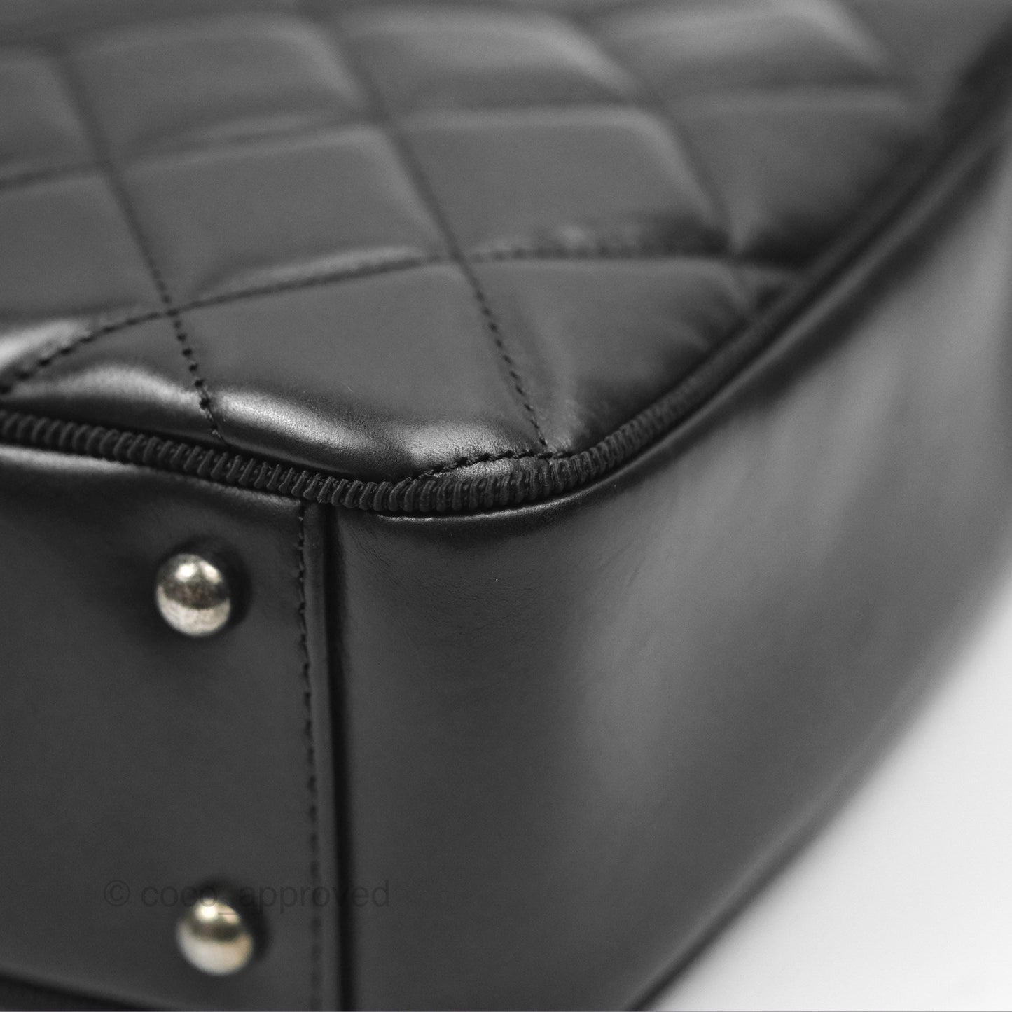 Chanel Large Ballerine Camera Case Black Calfskin Ruthenium Hardware