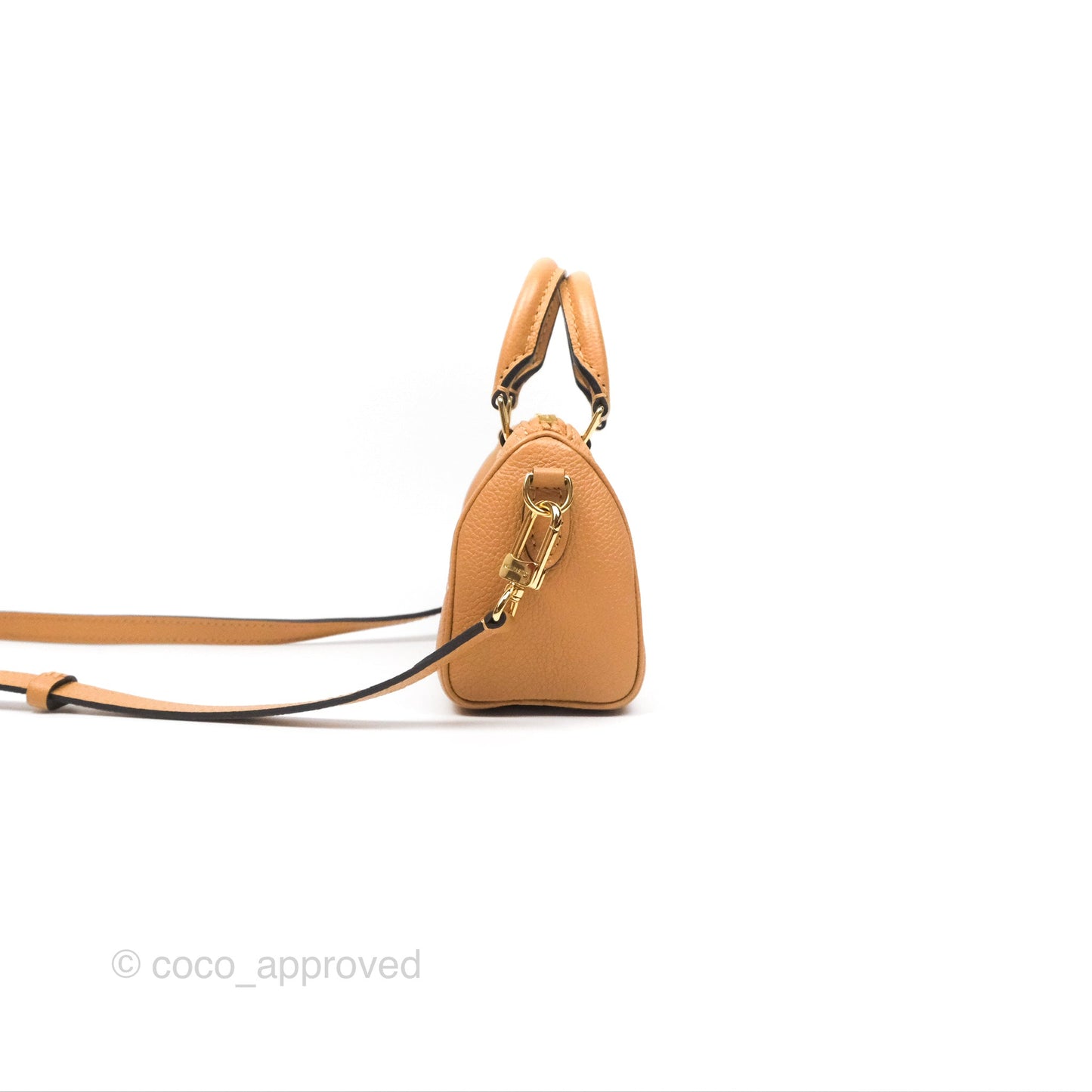 Louis Vuitton Nano Speedy Monogram Arizona Creme