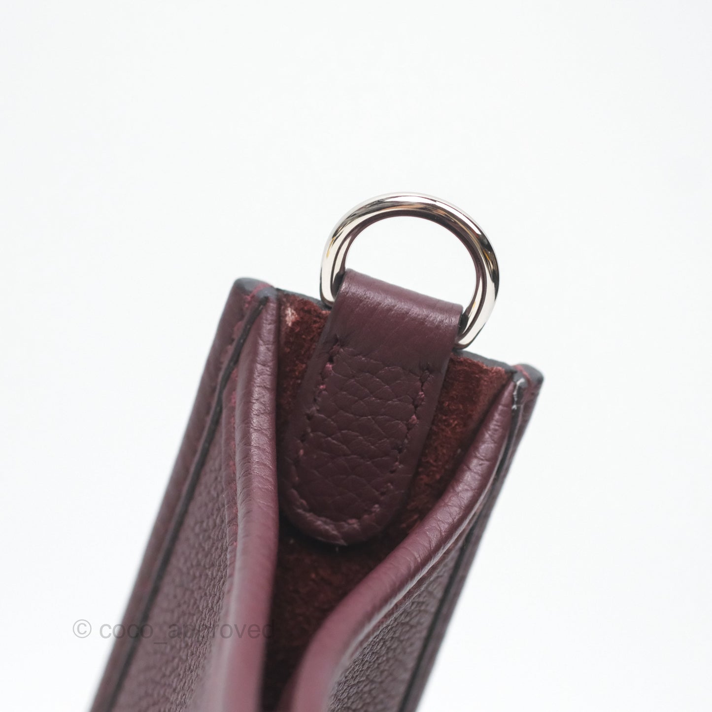 Hermès Mini Evelyne 16 Bordeaux 57 Taurillon Maurice Palladium Hardware