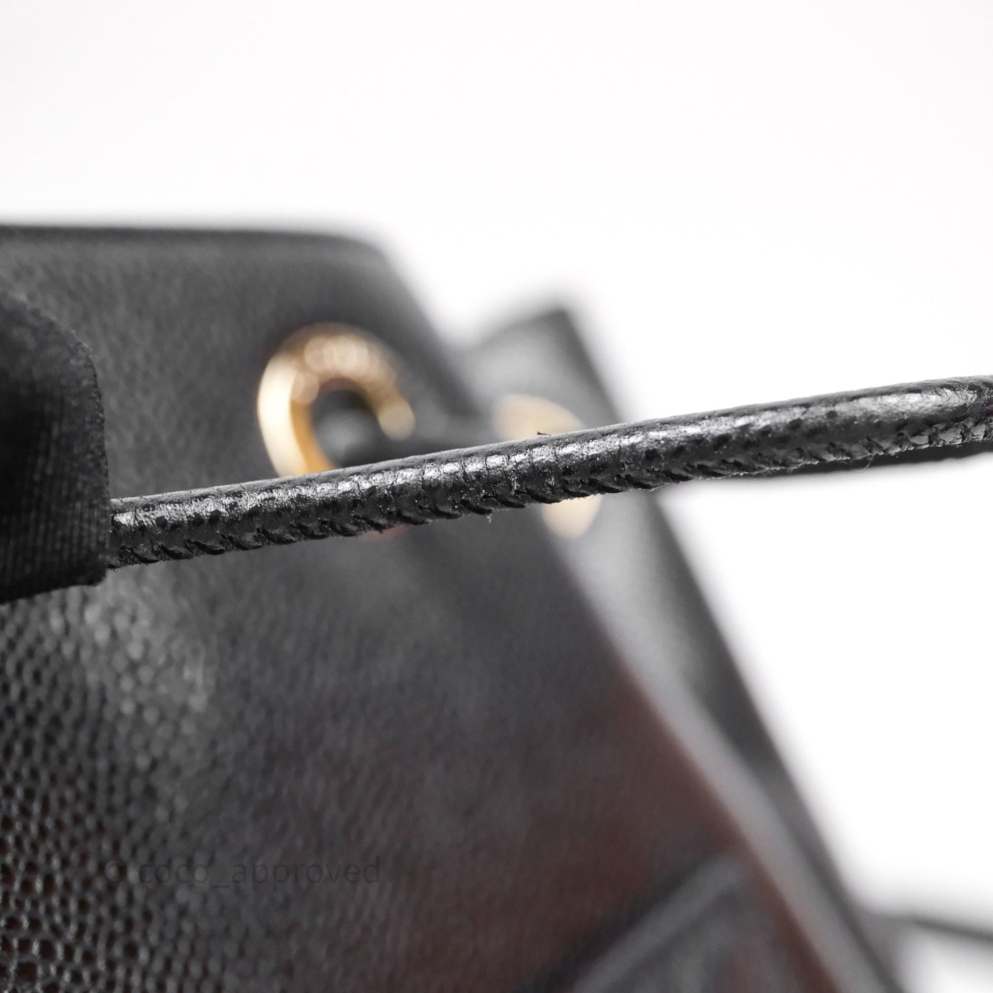Chanel Business Affinity Drawstring Bucket Bag Black Caviar Gold Hardware