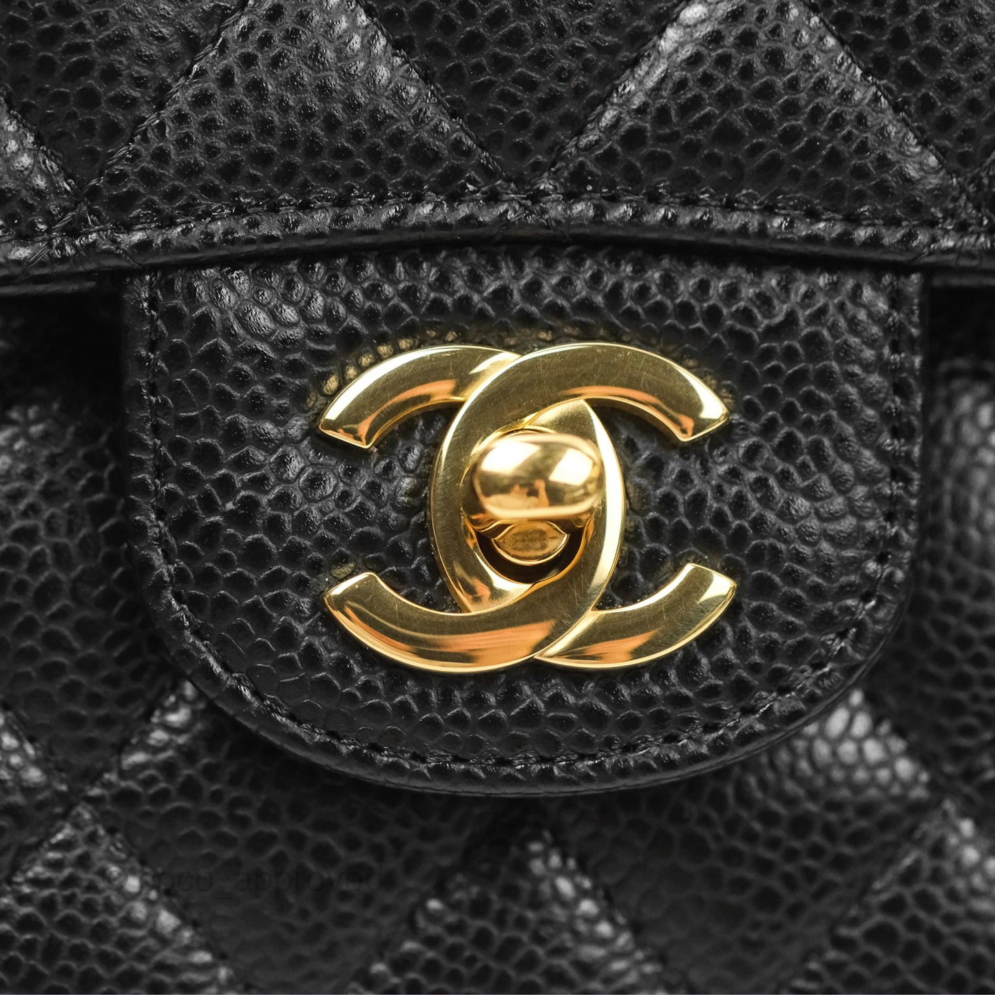 Chanel Small Classic Quilted Flap Black Caviar Gold Hardware