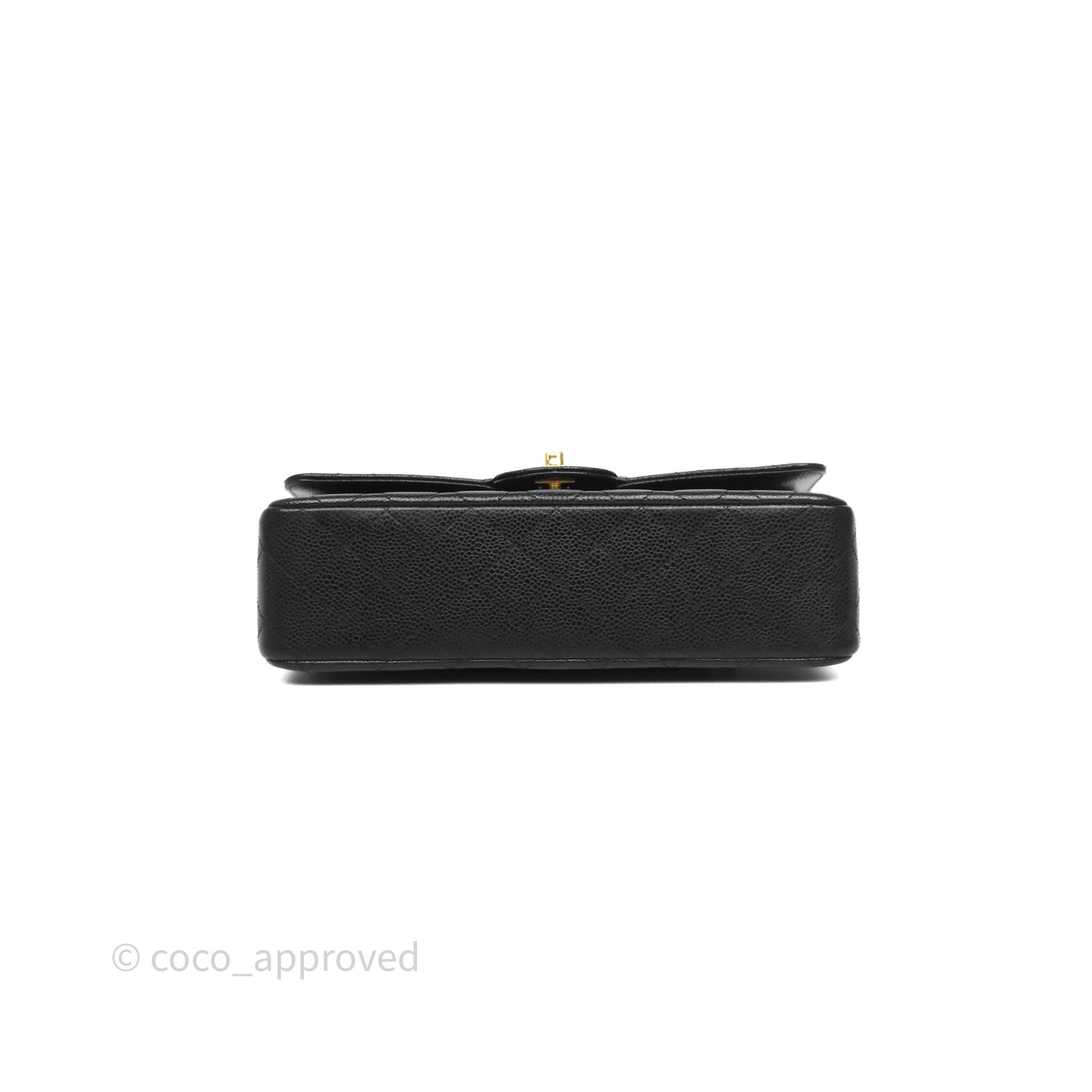 Chanel Classic M/L Medium Flap Quilted Black Caviar Gold Hardware