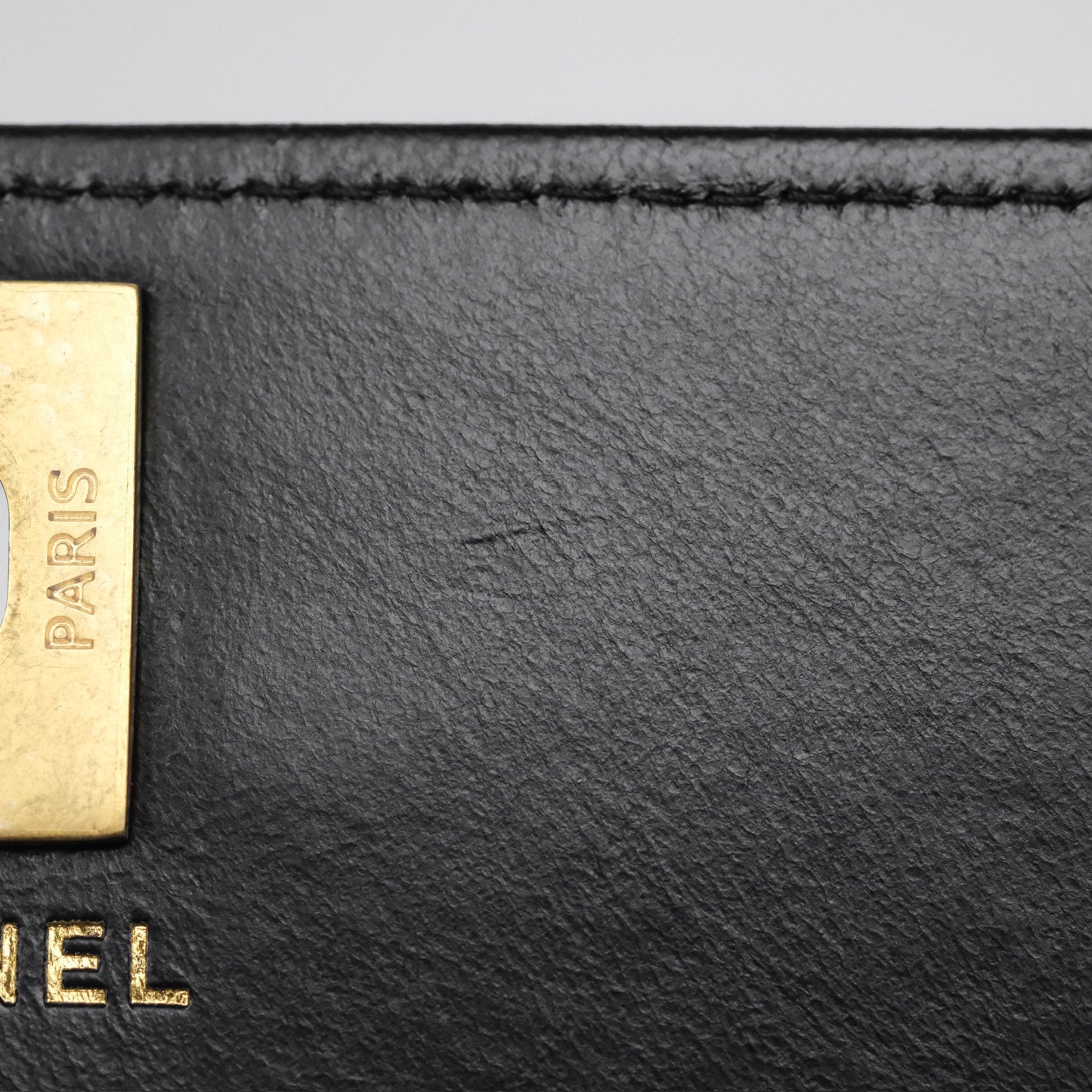 Chanel All Slide Wallet on Chain WOC Adjustable Chain Quilted Black Lambskin 22K