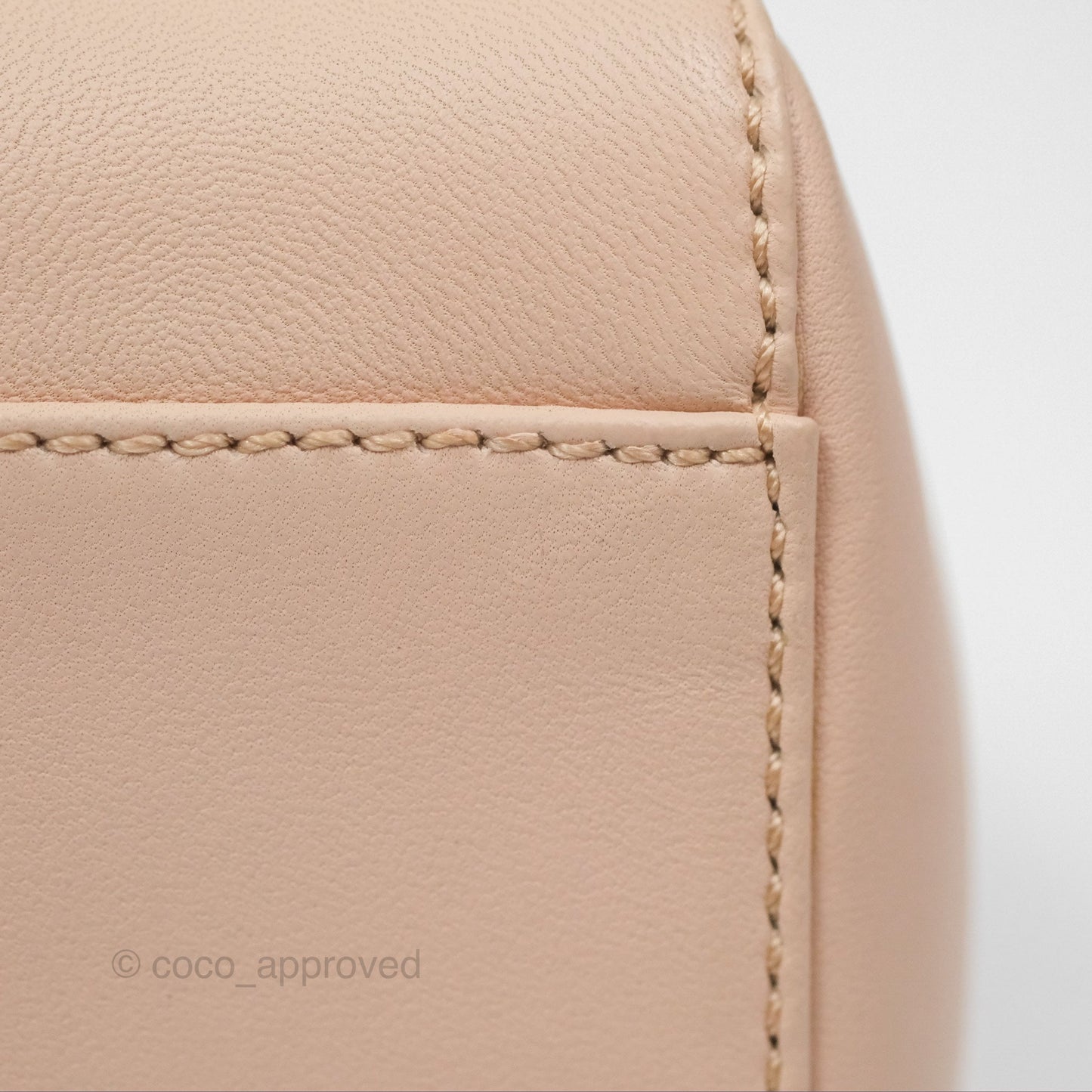 Fendi Mini Peekaboo Bag Light Pink Lambskin Gold Hardware