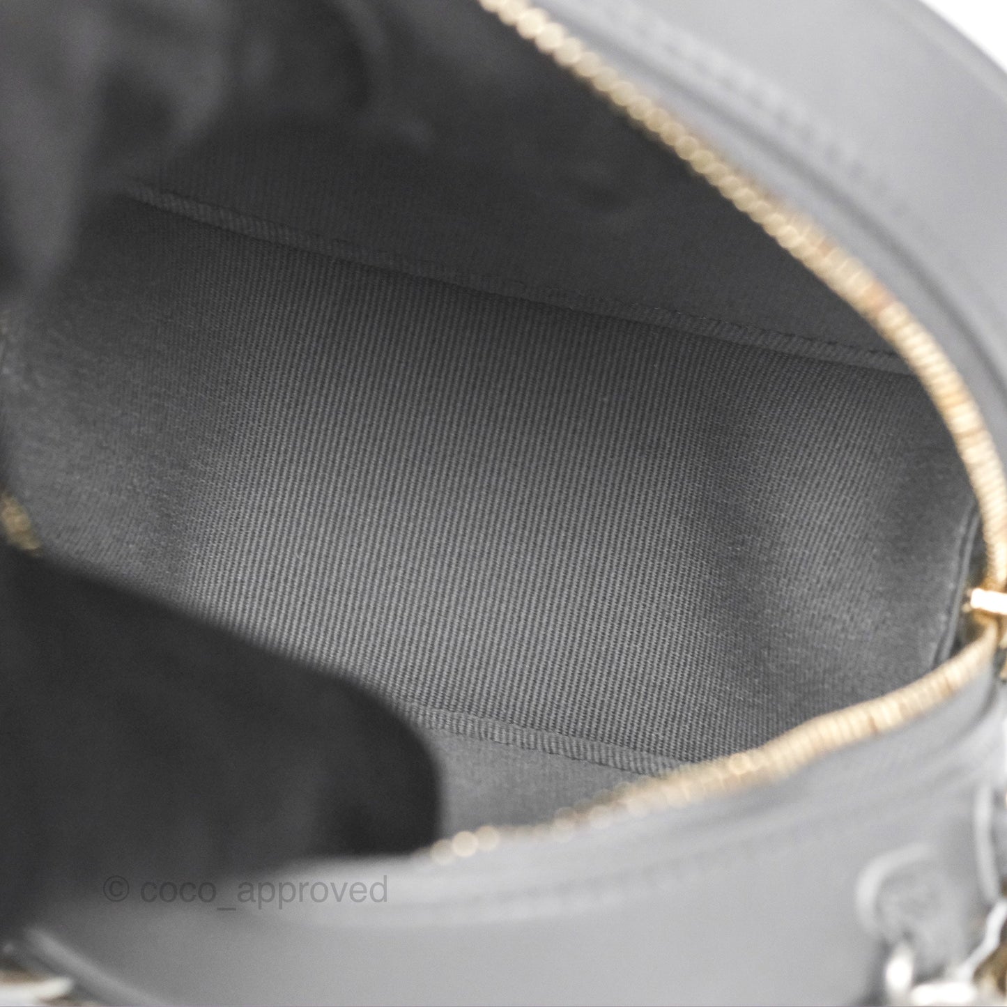 Chanel 19 Round Clutch With Chain Grey Mixed Hardware