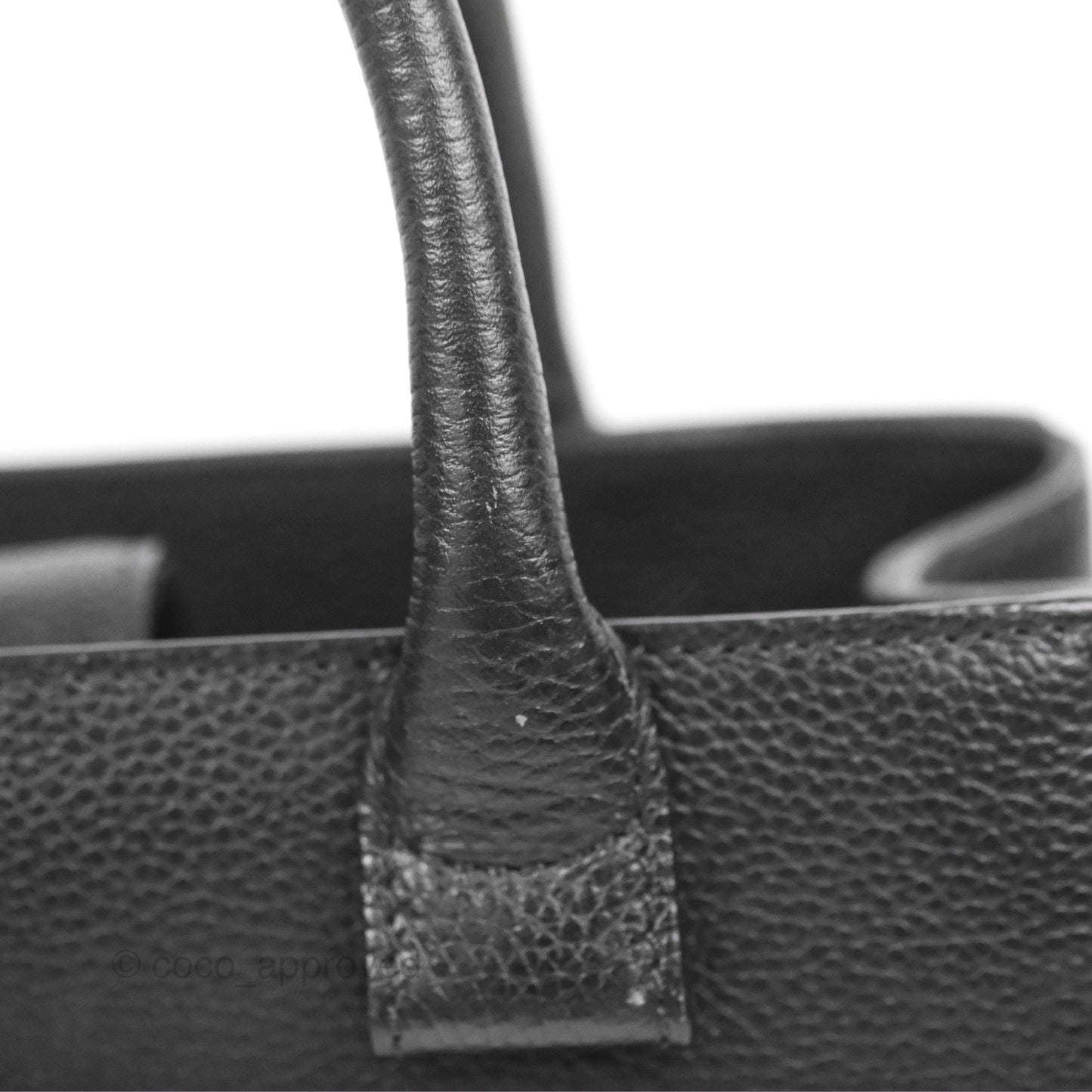 Chanel Mini Neo Executive Shopper Tote Black Grained Calfskin Gold Hardware
