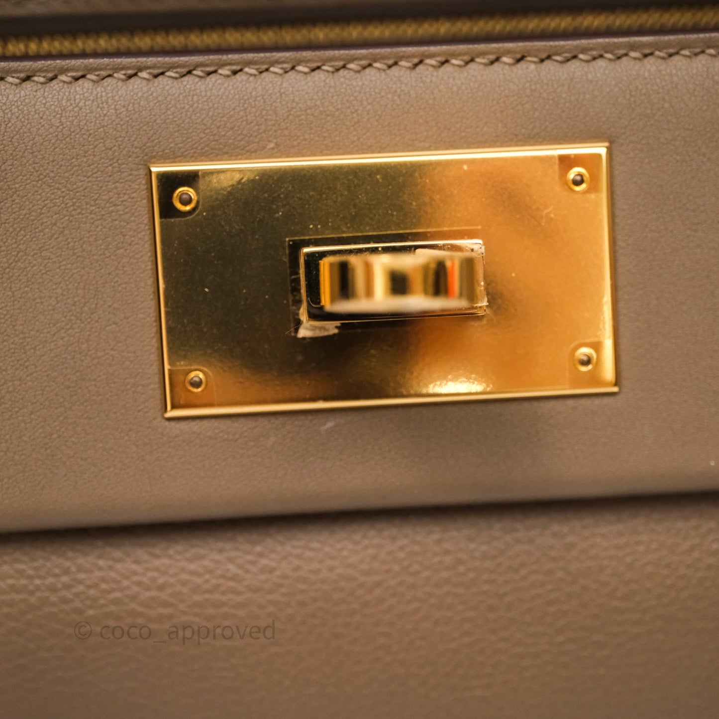 Hermès 24/24 21 Mini Etoupe 18 Evercolor/Swift Gold Hardware