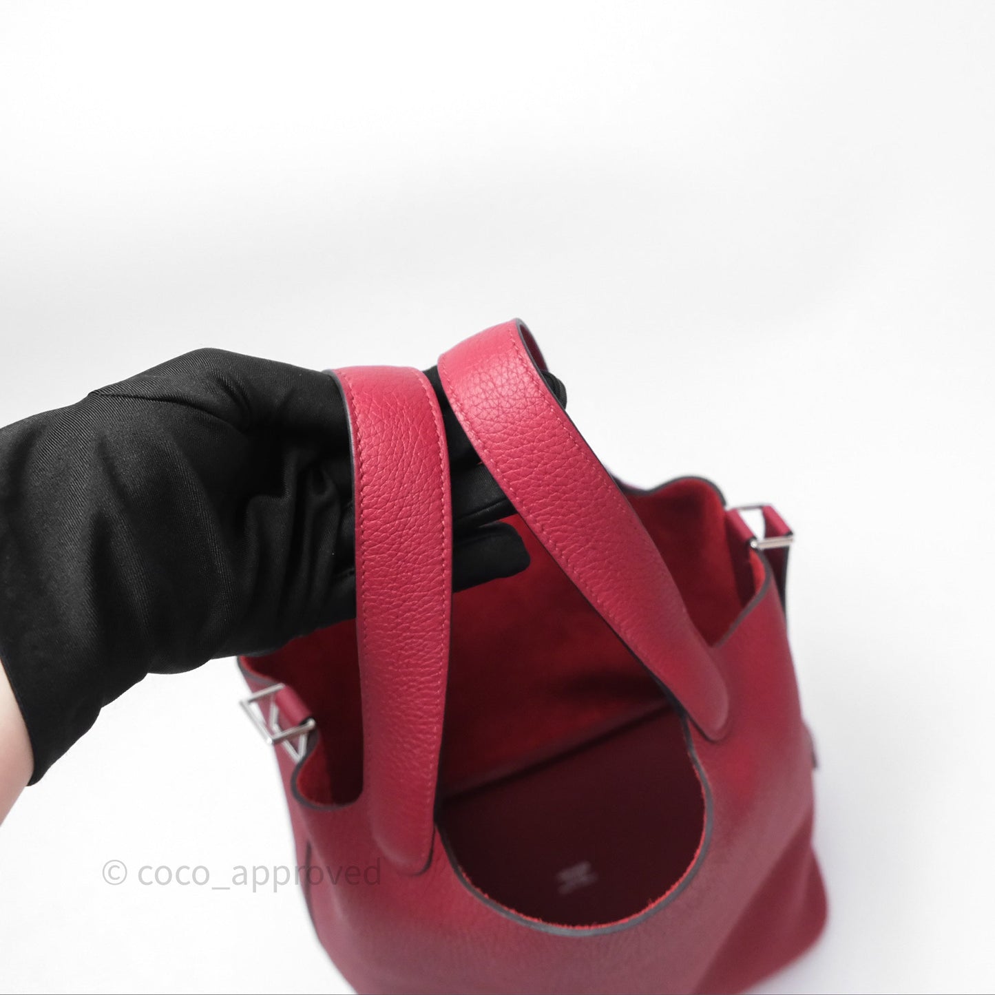 Hermès Picotin Lock 18 Rouge Grenat K1 Clemence Palladium Hardware