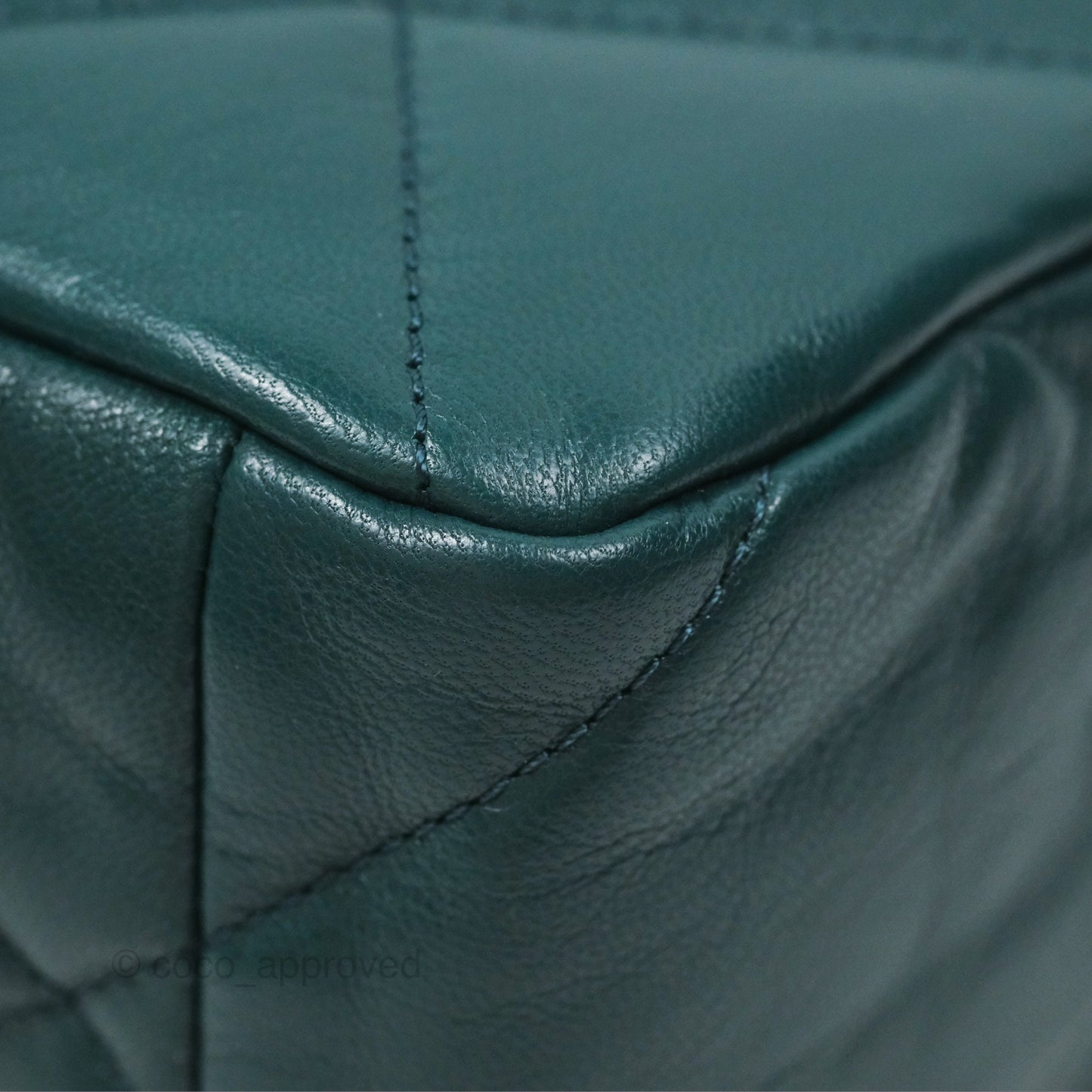 Chanel 19 Medium Green Goatskin Mixed Hardware