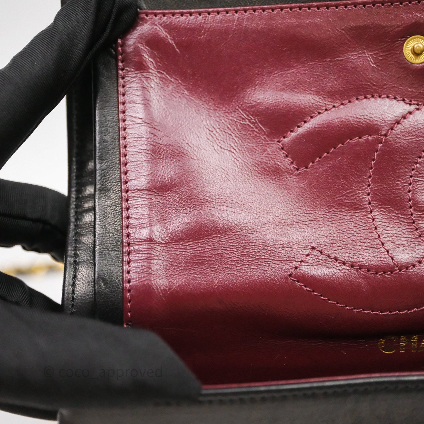 Chanel Quilted Vintage Flap Bag Lambskin Black 24K Gold Hardware