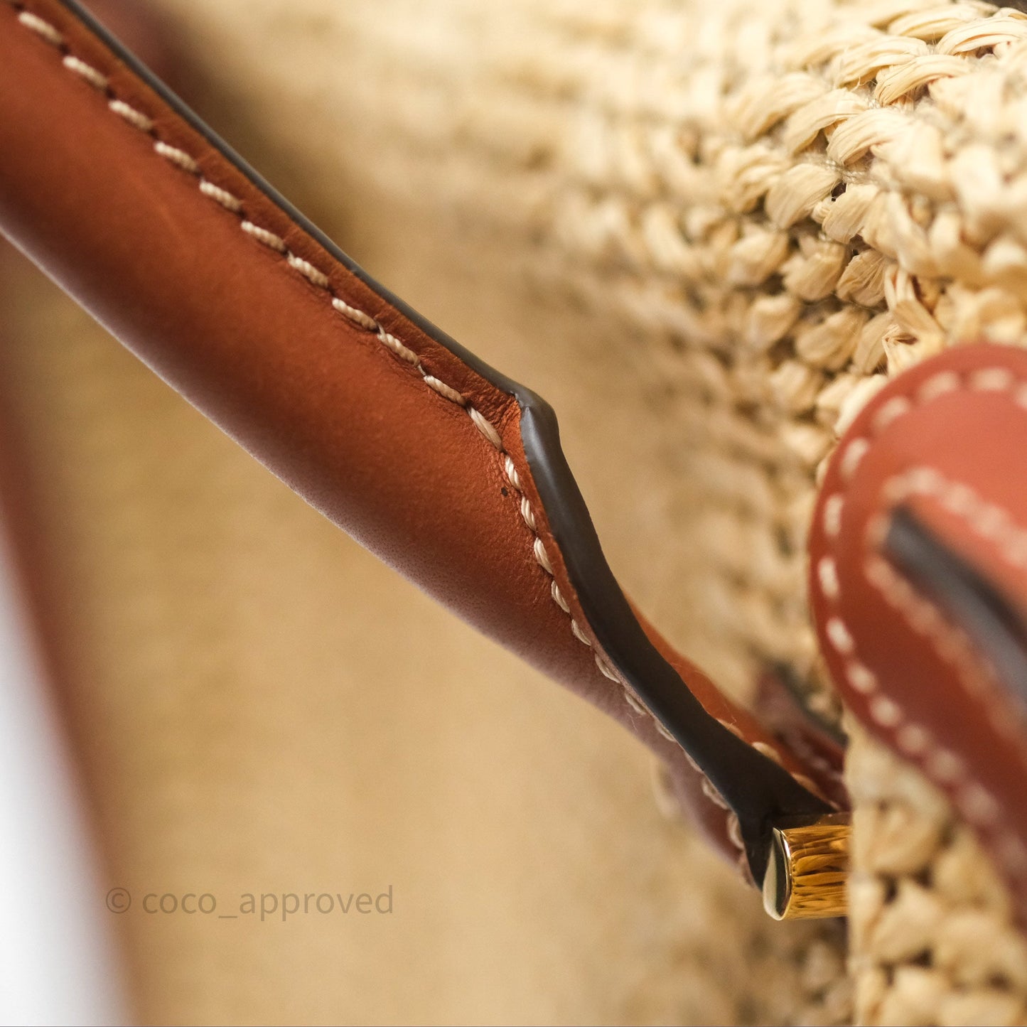 Delvaux Cool Box MM Bohème Raffia Brown