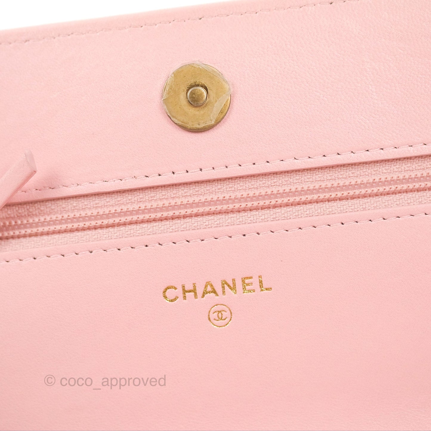Chanel 19 Wallet on Chain WOC Light Pink Mixed Hardware