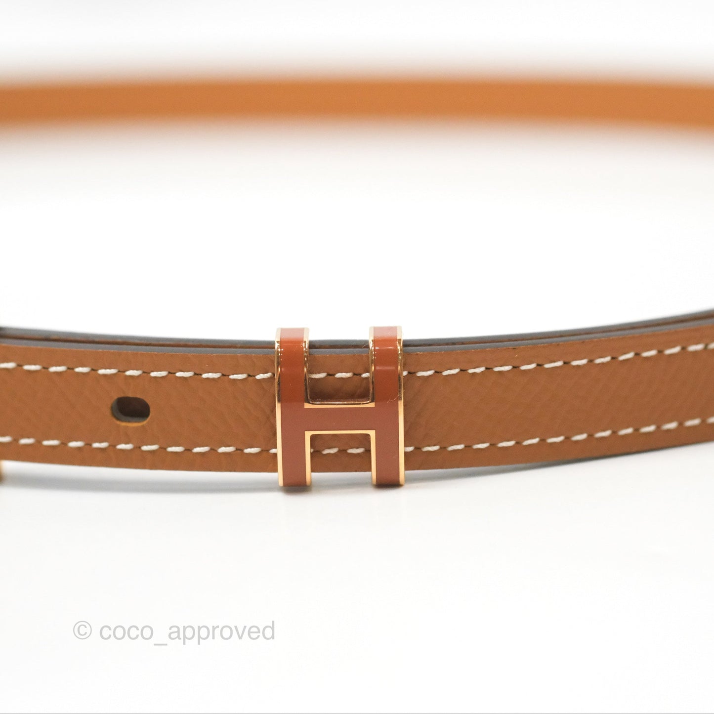 Hermes Pop H 15 Belt Gold Epsom Gold Hardware