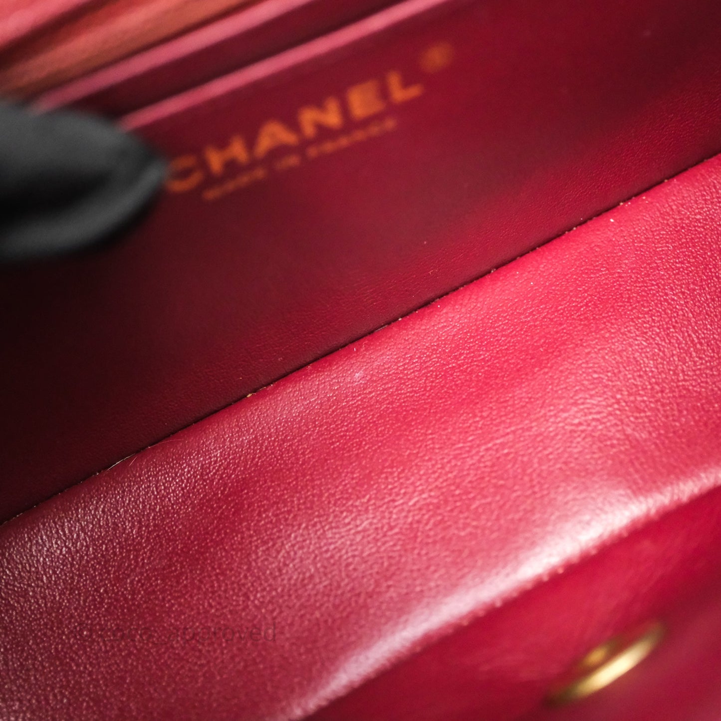 Chanel Classic Quilted Mini Rectangular Flap Burgundy Caviar Aged Gold Hardware