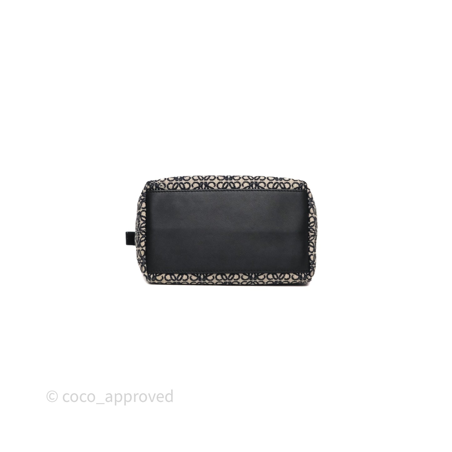 Loewe Small Cubi bag in Anagram Jacquard & Calfskin Navy/Black