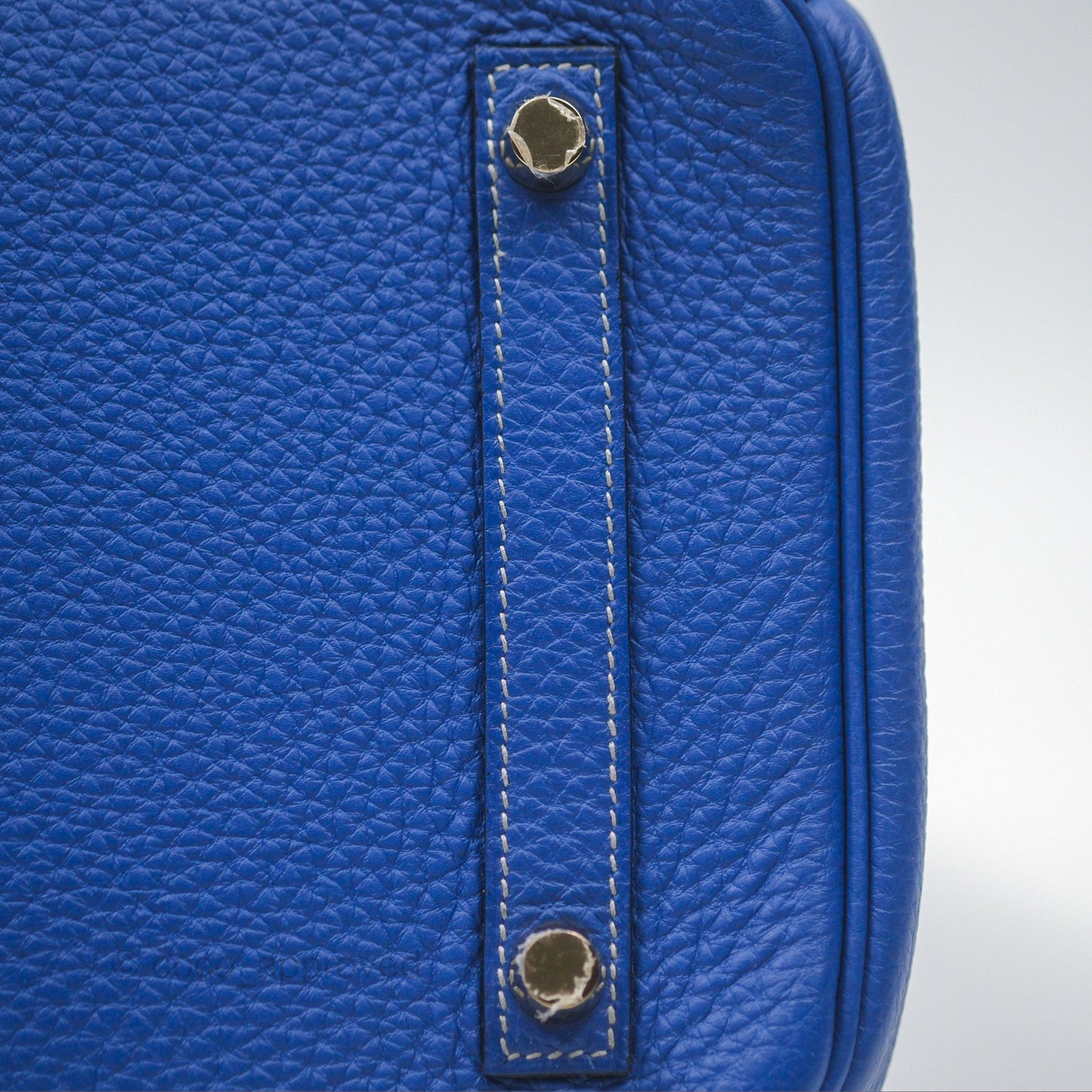 Hermès Birkin 30 Retourne HSS Blue Gris Clemence Brushed Gold Hardware