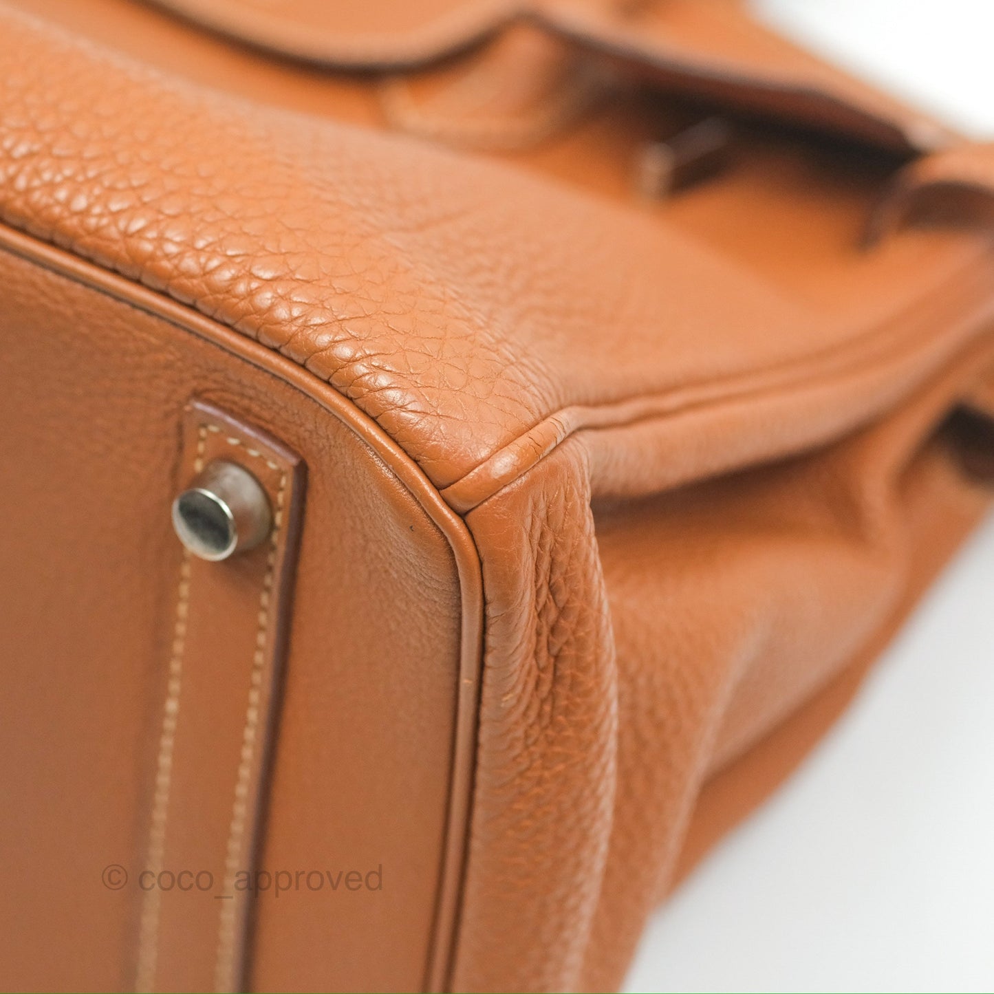 Hermès Birkin 30 Retourne Gold Clemence Palladium Hardware