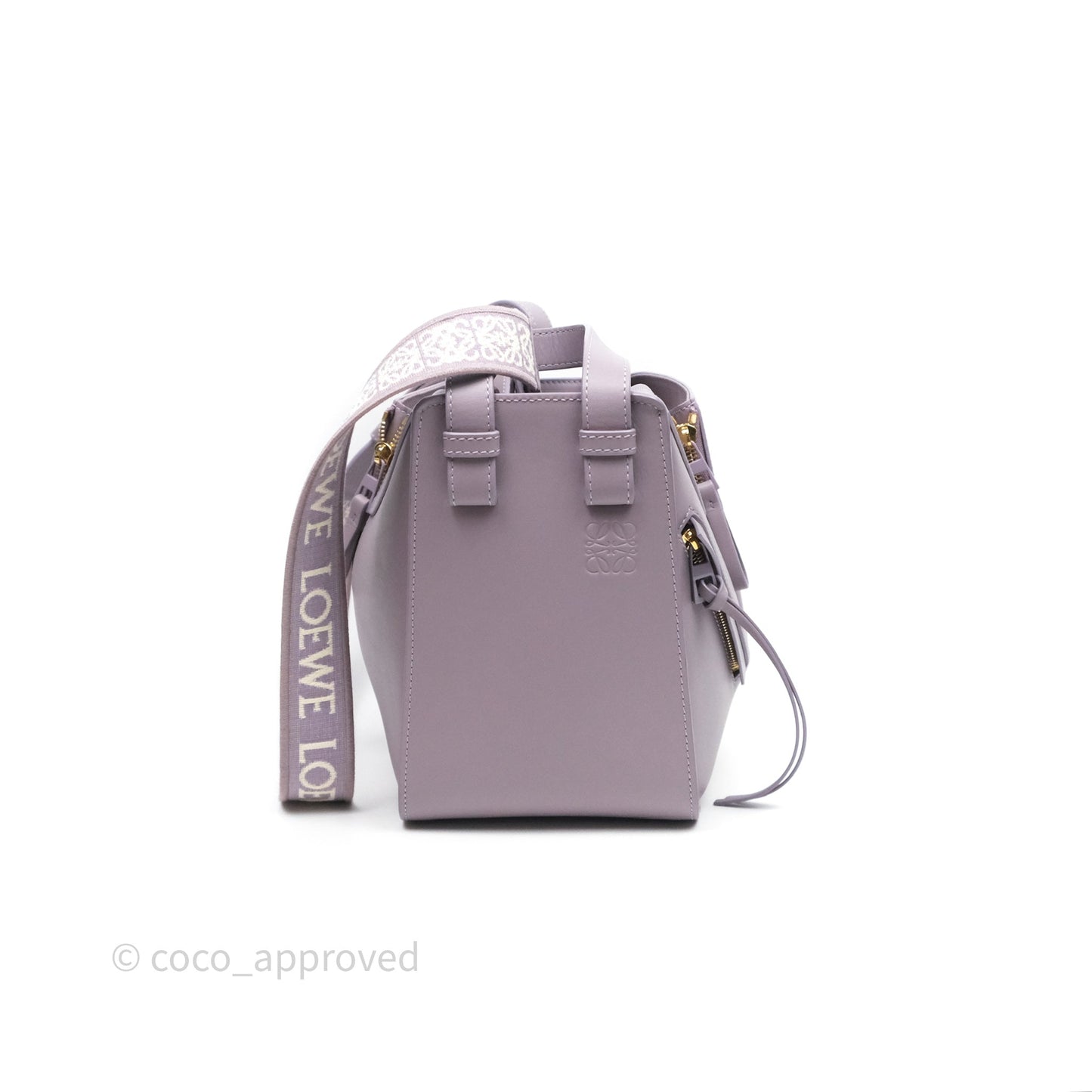Loewe Small Hammock Shoulder Bag Calfskin Purple