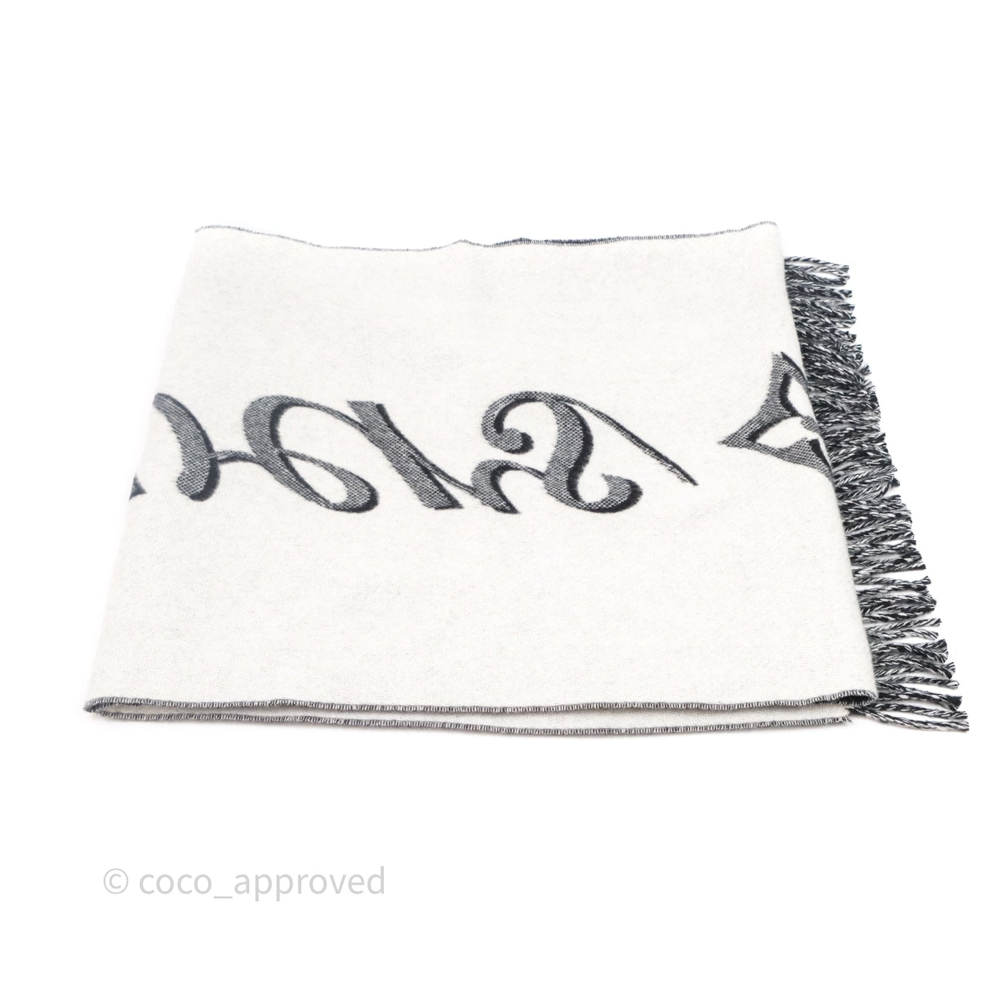 Louis Vuitton Vers Scarf Black