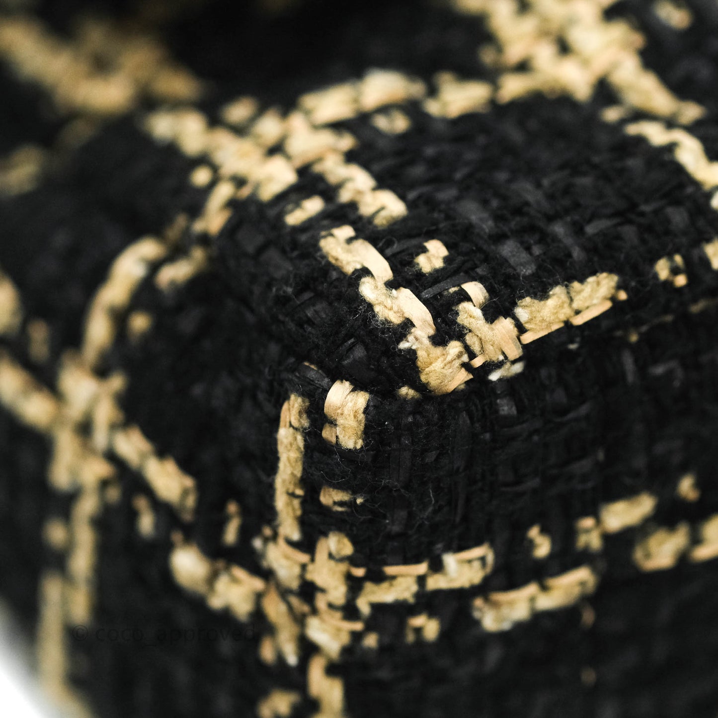 Chanel 19 Small Tweed Black and Gold Mixed Hardware