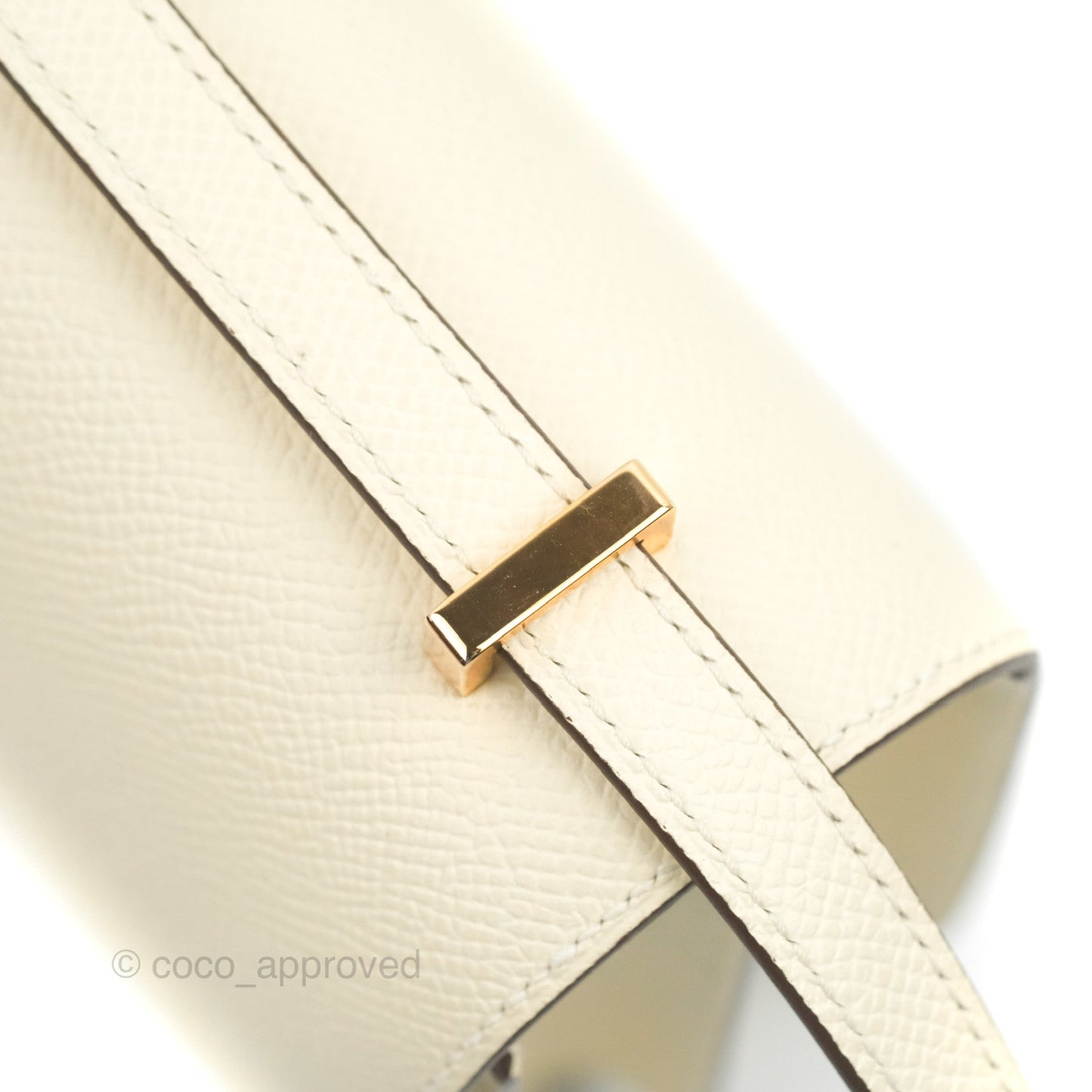 Hermès Constance Mini 18cm Nata Epsom Rose Gold Hardware