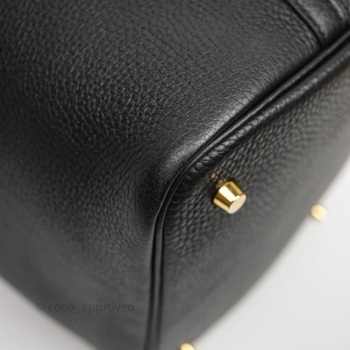 Hermès Picotin 22 Black Noir 89 Clemence Gold Hardware