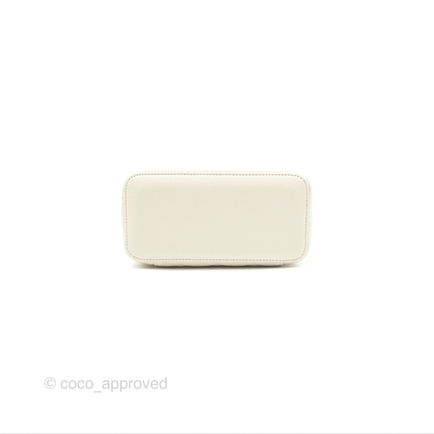 Chanel Classic Vanity With Chain Ivory Caviar Gold Hardware