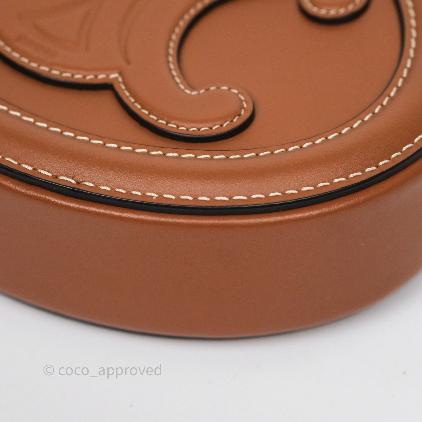 Celine Mini Oval Bag Cuir Triomphe Tan Calfskin