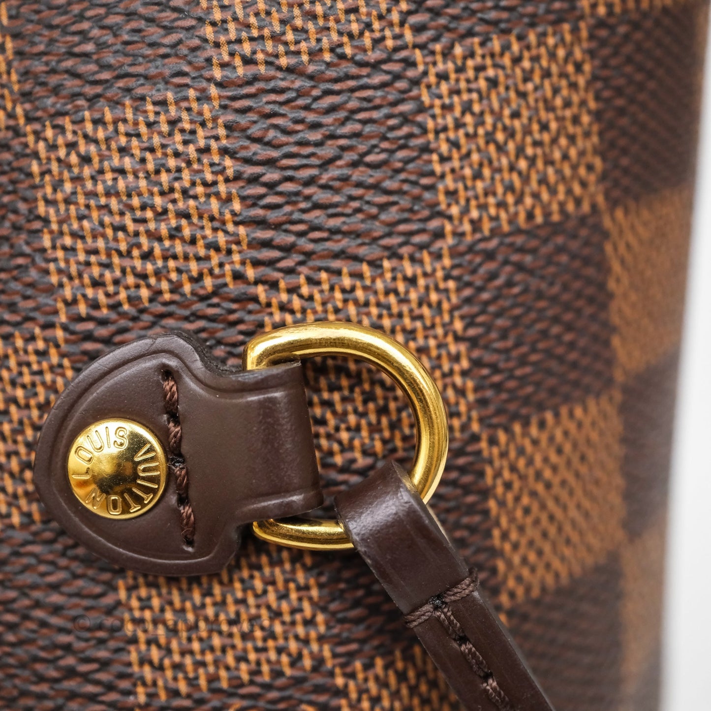 Louis Vuitton Neverfull MM Tote Bag Damier Ebene Canvas